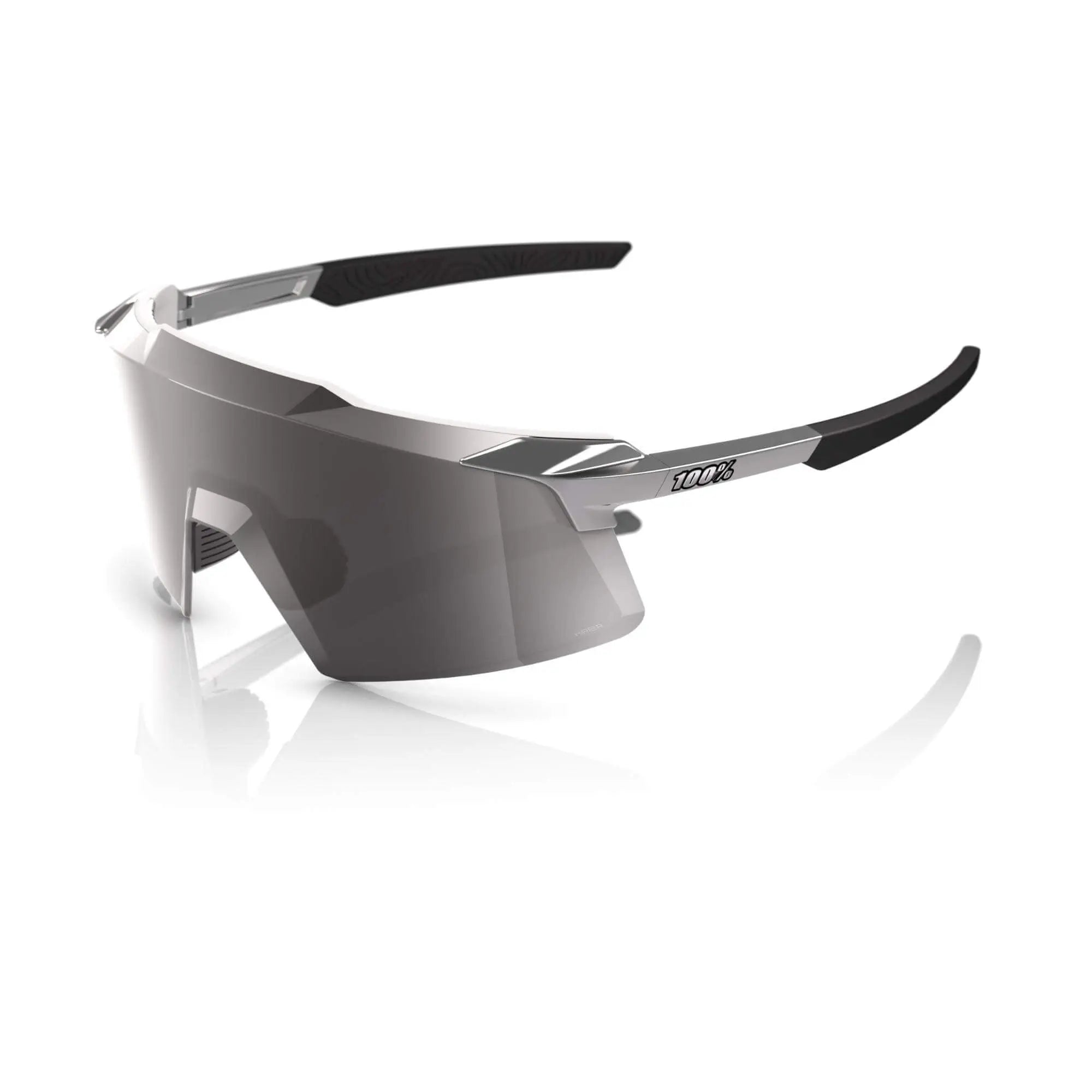 100% Aerocraft Glasses Gloss Chrome / HiPER Silver Chrome Lens - FREE UK Shipping, FREE 365 Day Returns | Moto Central