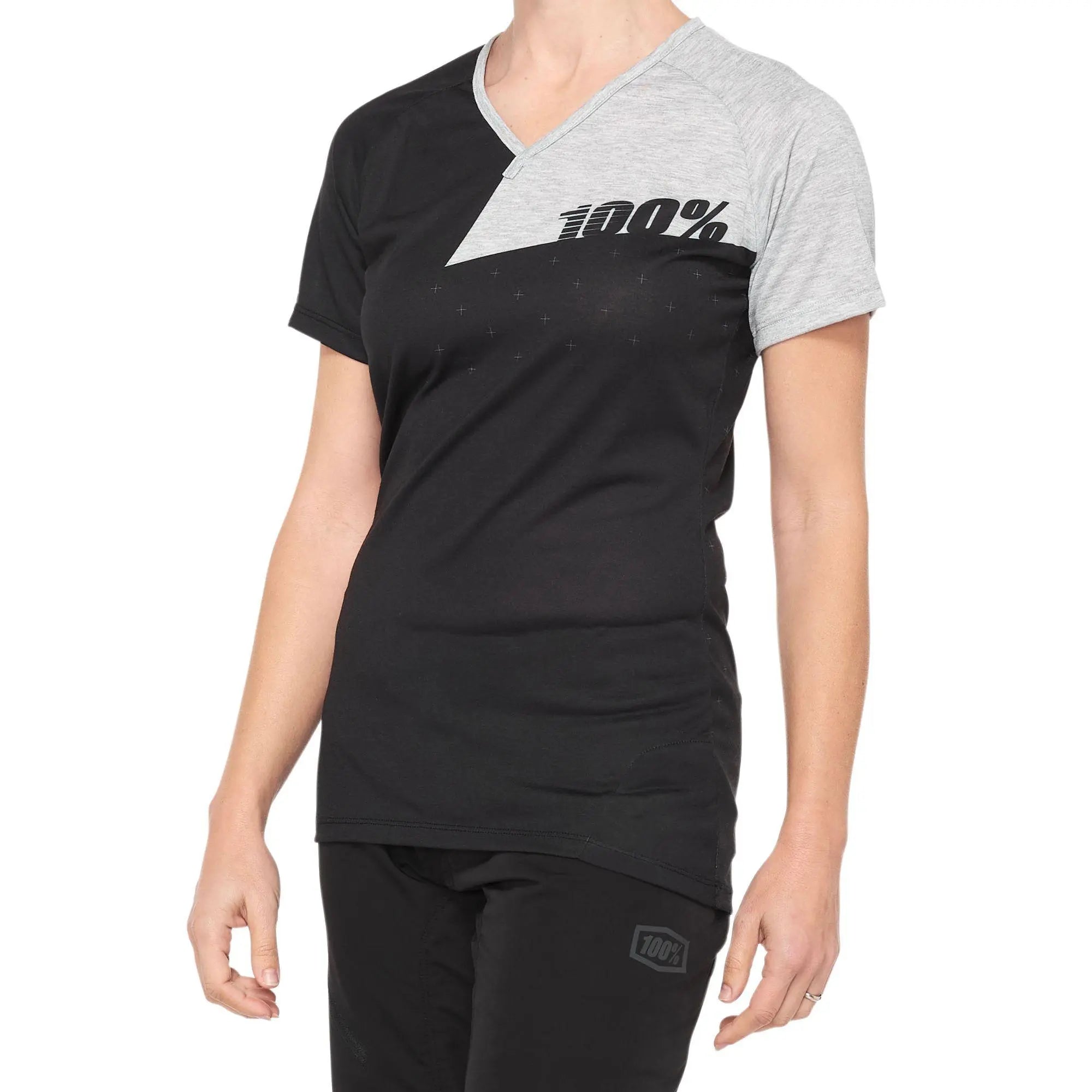 100% Airmatic Ladies Jersey Black / Grey - FREE UK Shipping, FREE 365 Day Returns | Moto Central