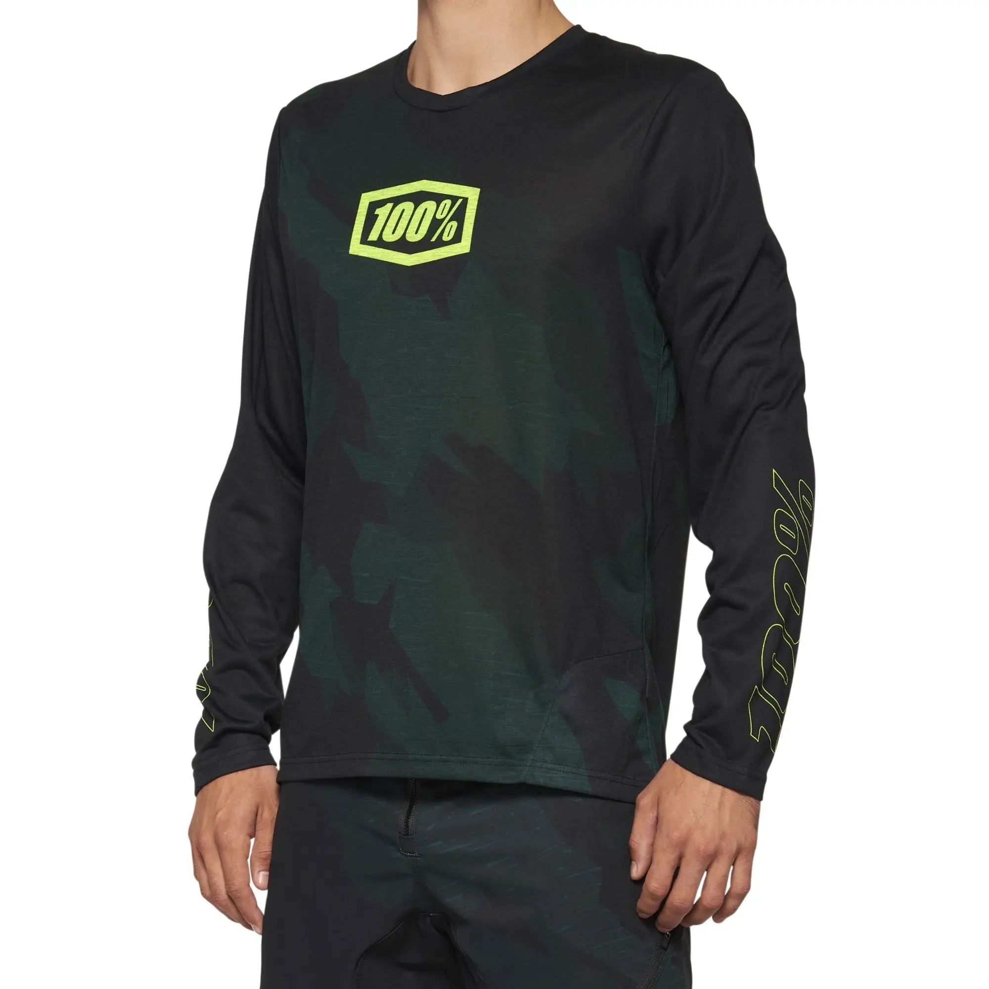 100% Airmatic Long Sleeves Limited Edition Jersey Black Camo - FREE UK Shipping, FREE 365 Day Returns | Moto Central