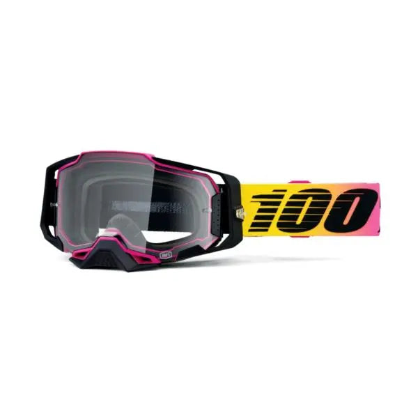 100% Armega Goggles 91 / Clear Lens - FREE UK Shipping, FREE 365 Day Returns | Moto Central