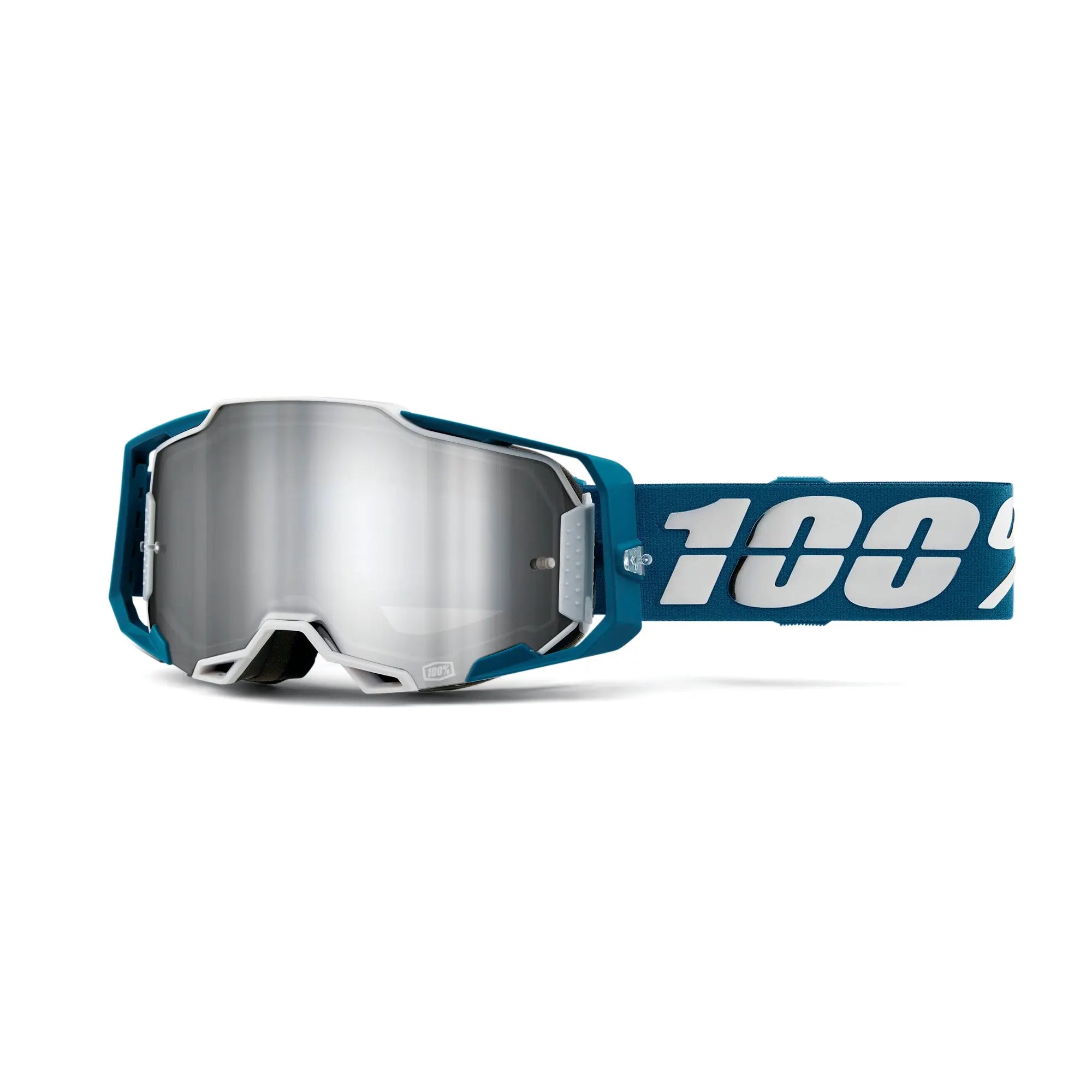 100% Armega Goggles Albar / Flash Silver Lens - FREE UK Shipping, FREE 365 Day Returns | Moto Central