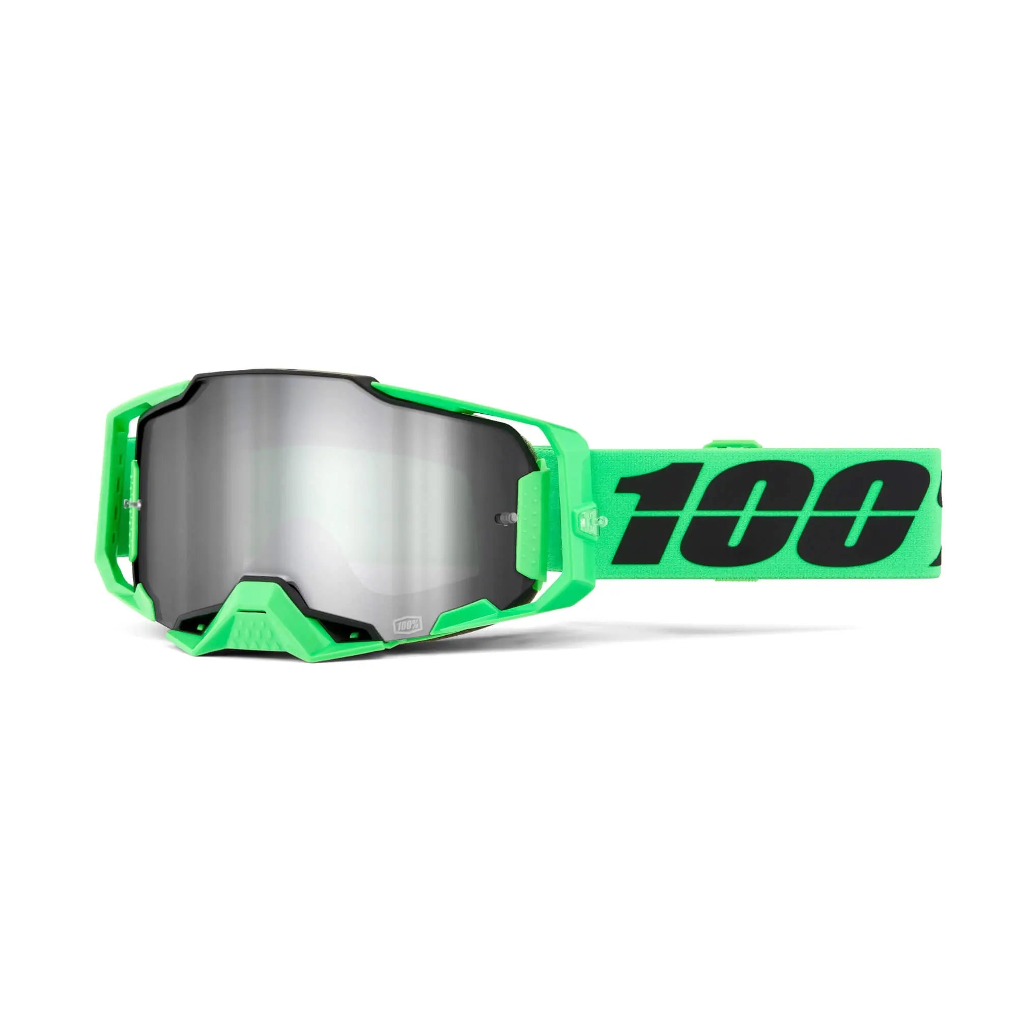 100% Armega Goggles Anza 2 / Mirror Silver Lens - FREE UK Shipping, FREE 365 Day Returns | Moto Central