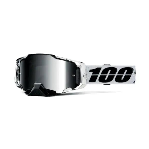 100% Armega Goggles Atac / Mirror Silver Lens - FREE UK Shipping, FREE 365 Day Returns | Moto Central