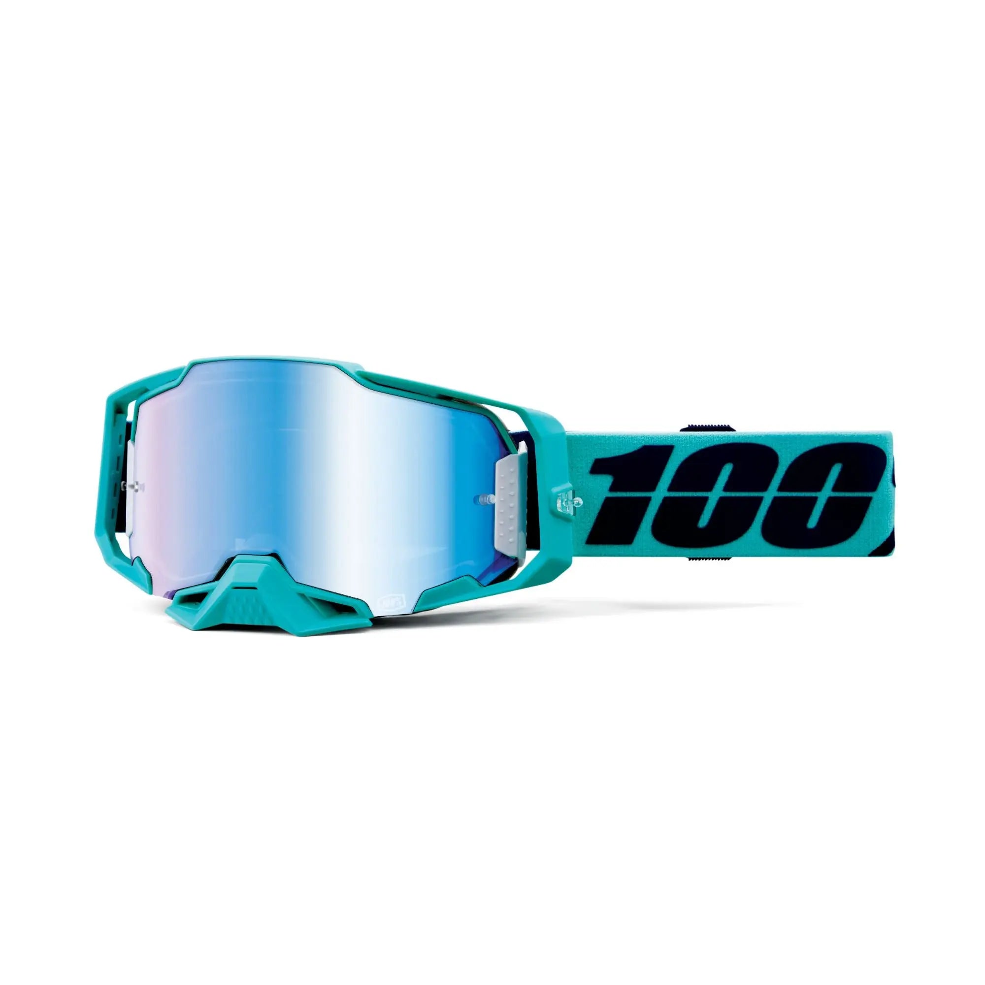 100% Armega Goggles Esterel / Mirror Blue Lens - FREE UK Shipping, FREE 365 Day Returns | Moto Central