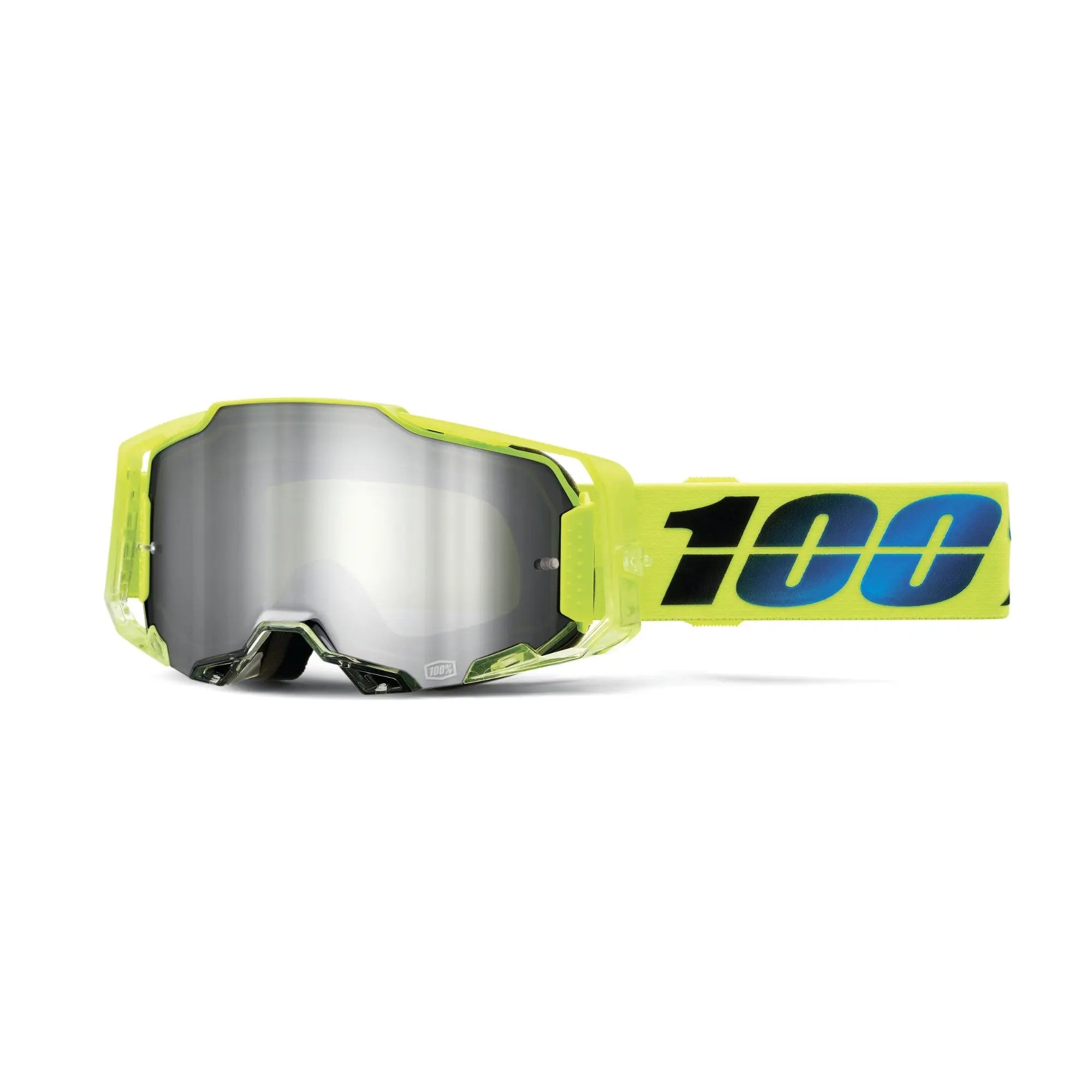 100% Armega Goggles Koropi / Mirror Silver Flash Lens - FREE UK Shipping, FREE 365 Day Returns | Moto Central