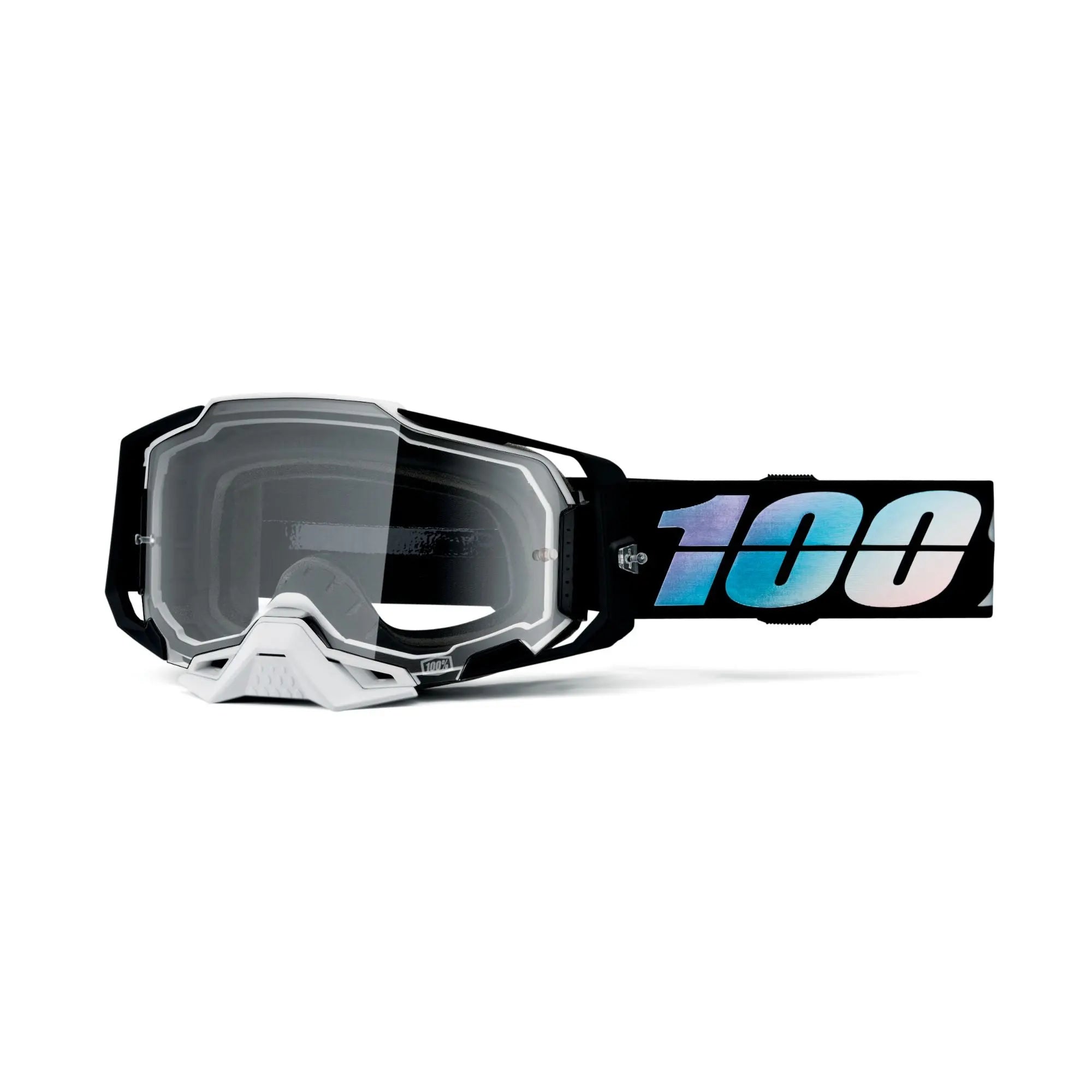 100% Armega Goggles Krisp / Clear Lens - FREE UK Shipping, FREE 365 Day Returns | Moto Central