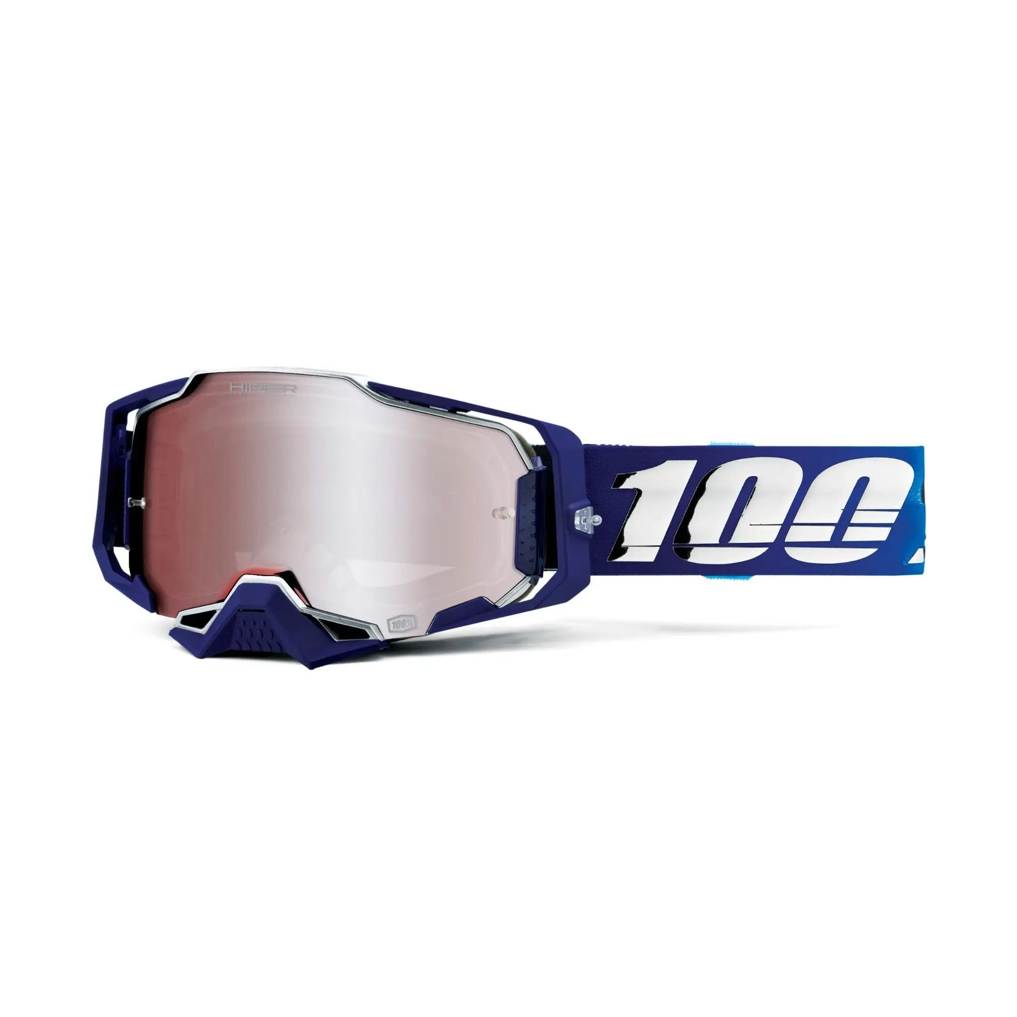 100% Armega Goggles Novel / HiPER Mirror Silver Flash Lens - FREE UK Shipping, FREE 365 Day Returns | Moto Central