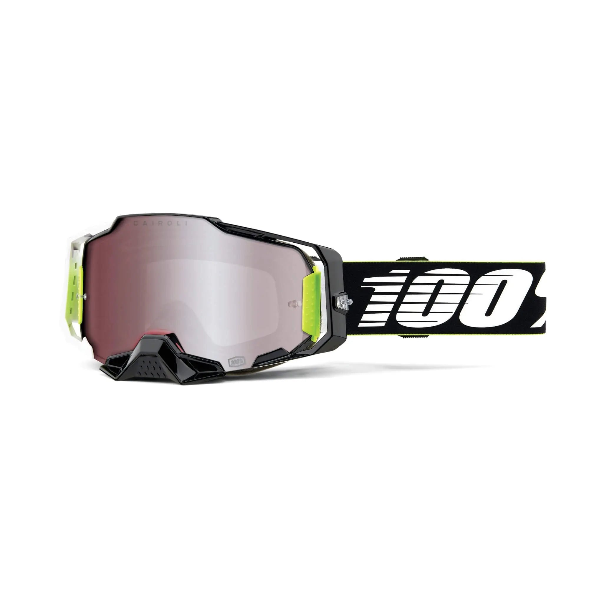 100% Armega Goggles RACR / HiPER Mirror Silver Lens - FREE UK Shipping, FREE 365 Day Returns | Moto Central