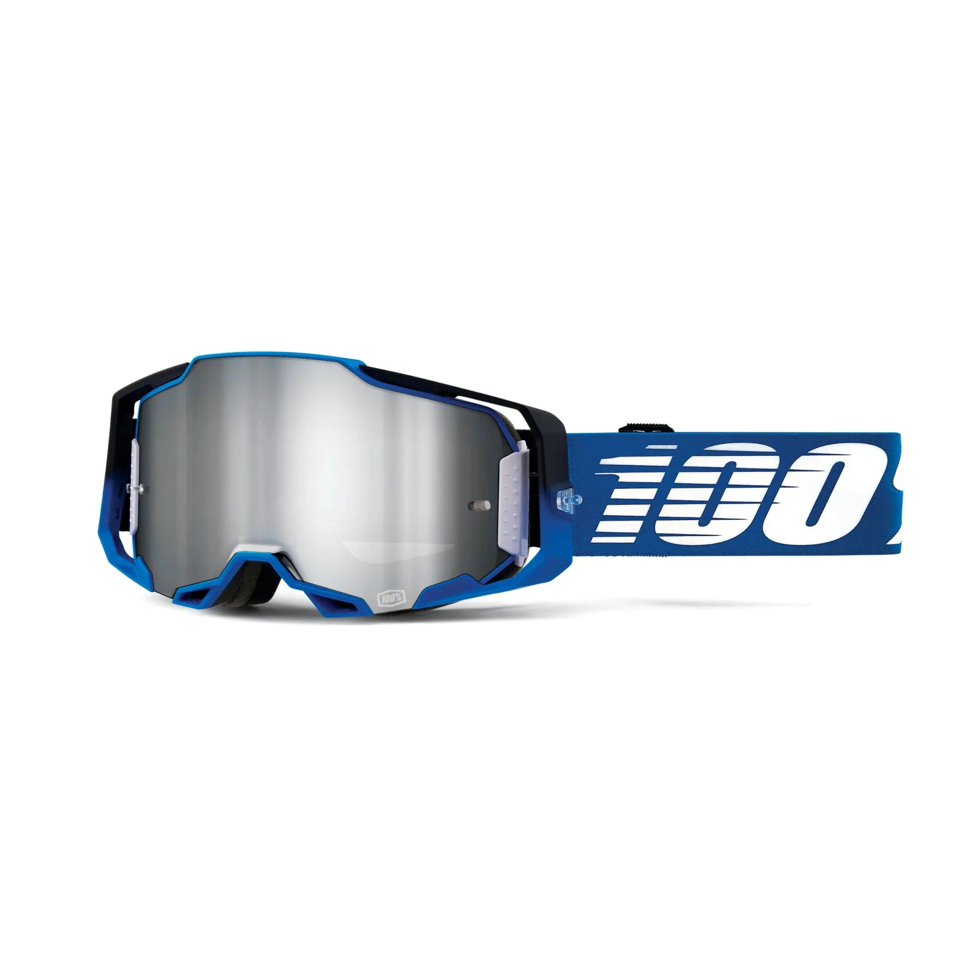 100% Armega Goggles Rockchuck / Flash Silver Lens - FREE UK Shipping, FREE 365 Day Returns | Moto Central