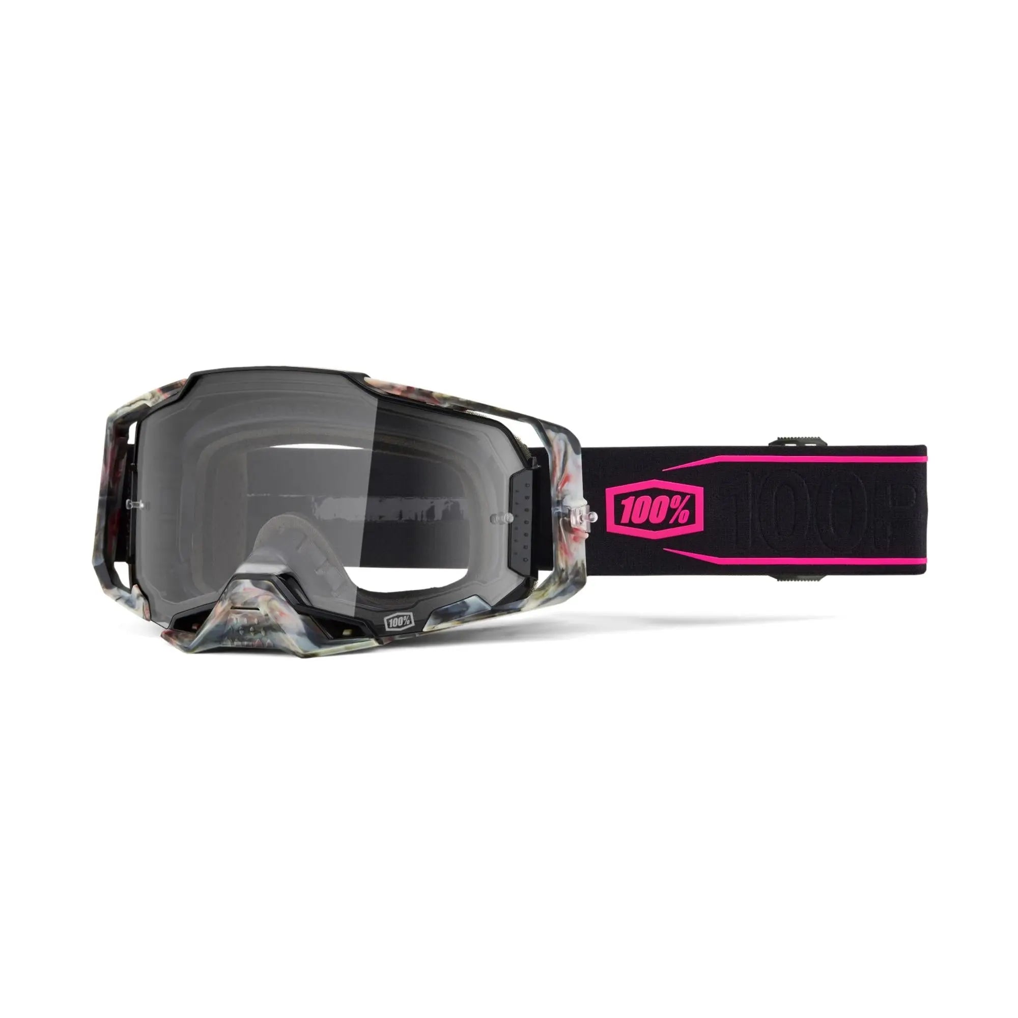 100% Armega Goggles Sarcelle / Clear Lens - FREE UK Shipping, FREE 365 Day Returns | Moto Central