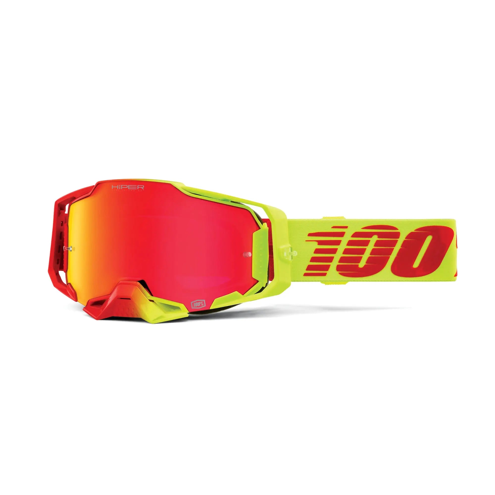 100% Armega Goggles Solaris - HiPER Red Mirror Lens - FREE UK Shipping, FREE 365 Day Returns | Moto Central