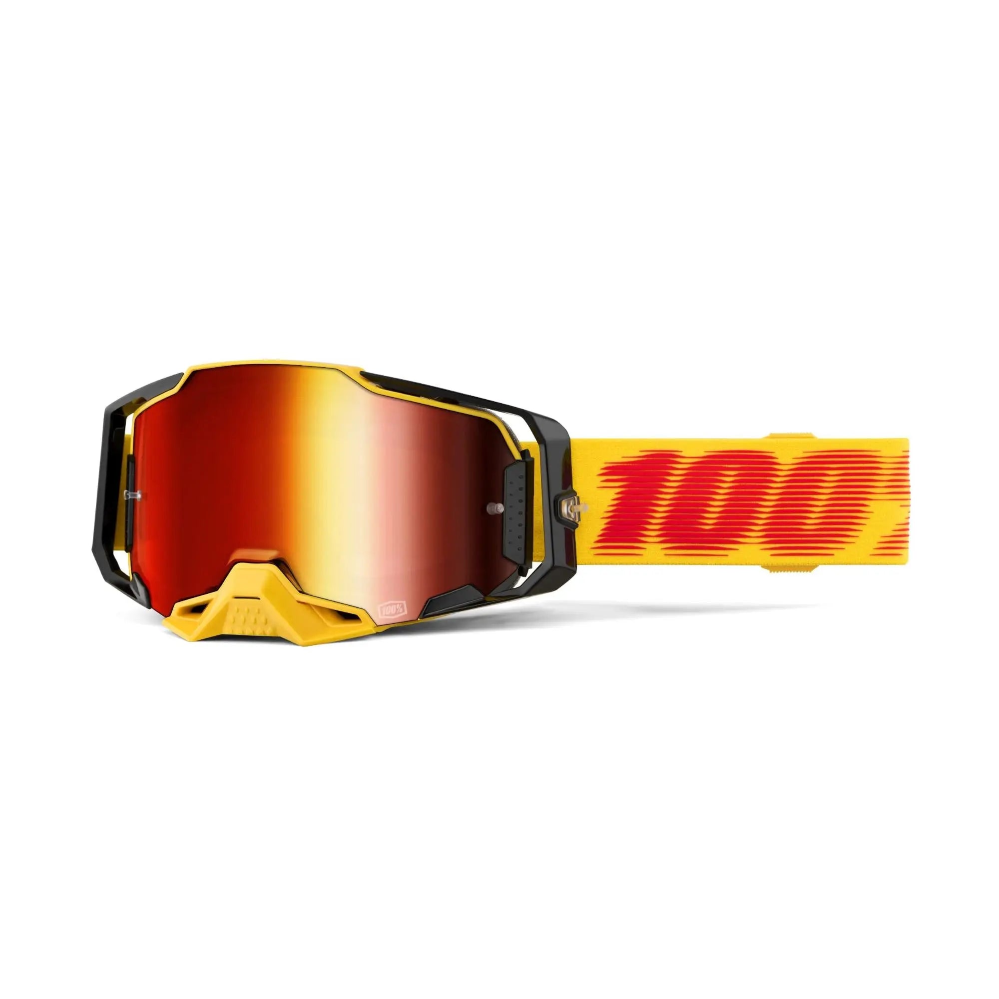 100% Armega Goggles Tetsu / Mirror Red Lens - FREE UK Shipping, FREE 365 Day Returns | Moto Central