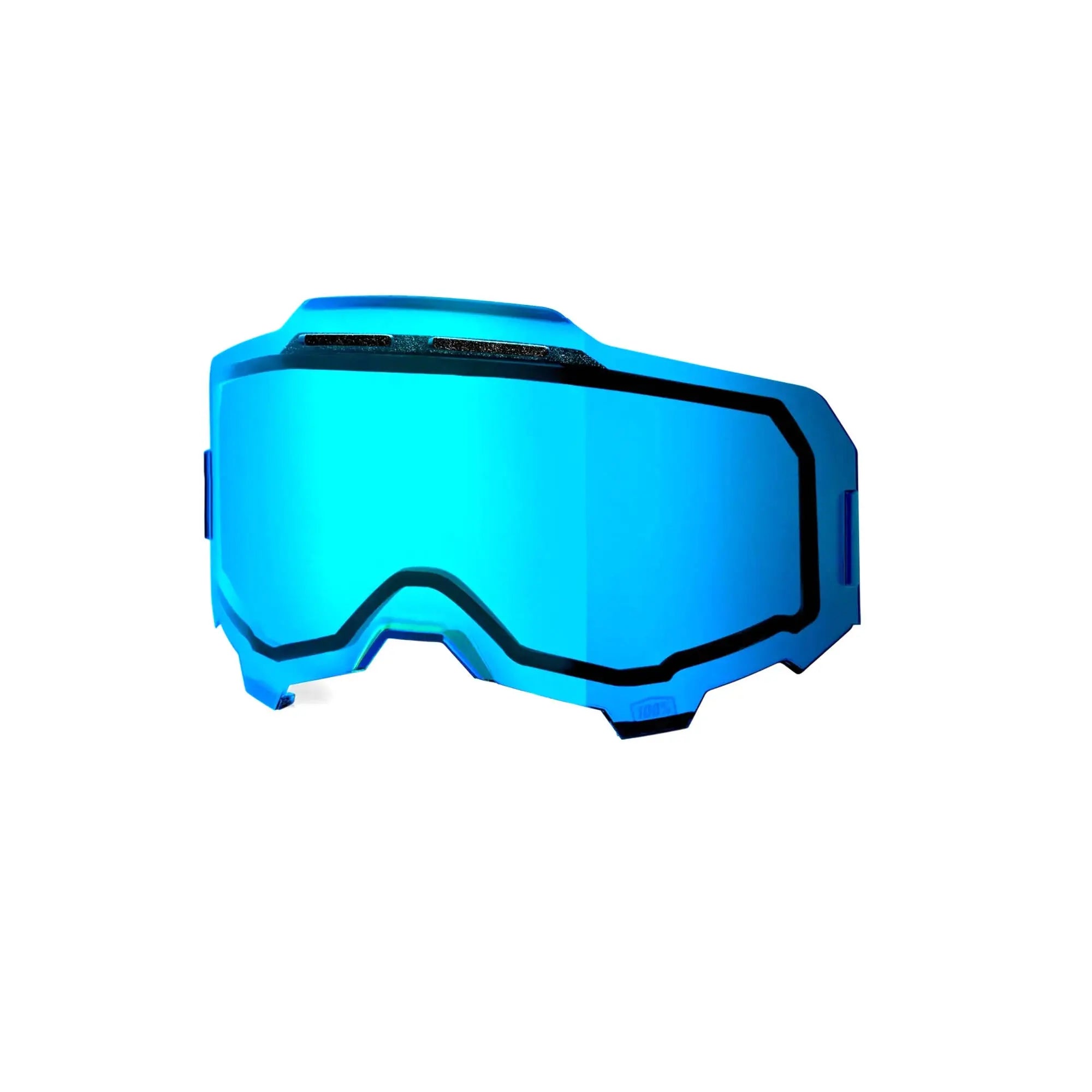 100% Armega Injected Dual Pane Vented Lens Blue Mirror - FREE UK Shipping, FREE 365 Day Returns | Moto Central