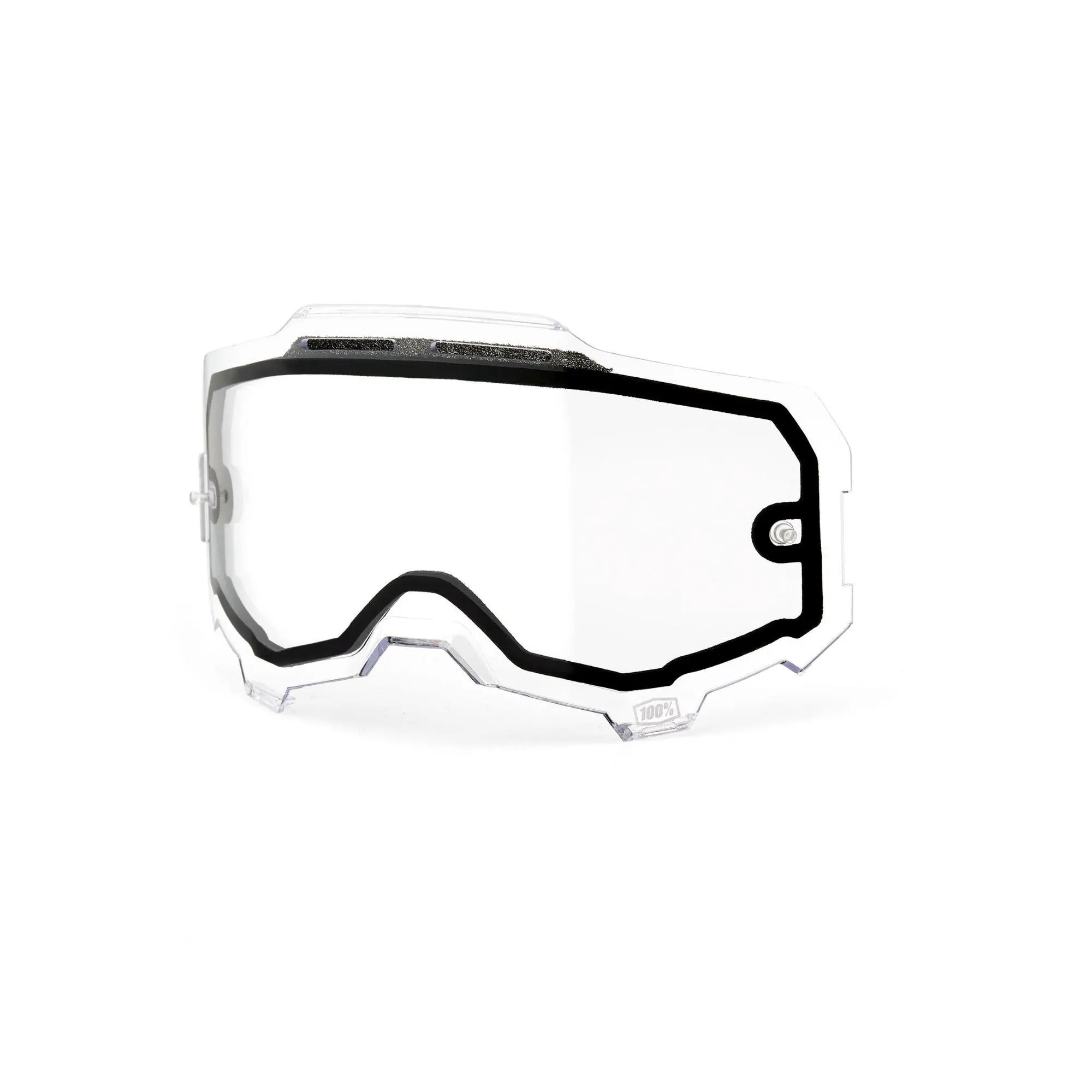 100% Armega Vented Dual Pane Lens Clear - FREE UK Shipping, FREE 365 Day Returns | Moto Central