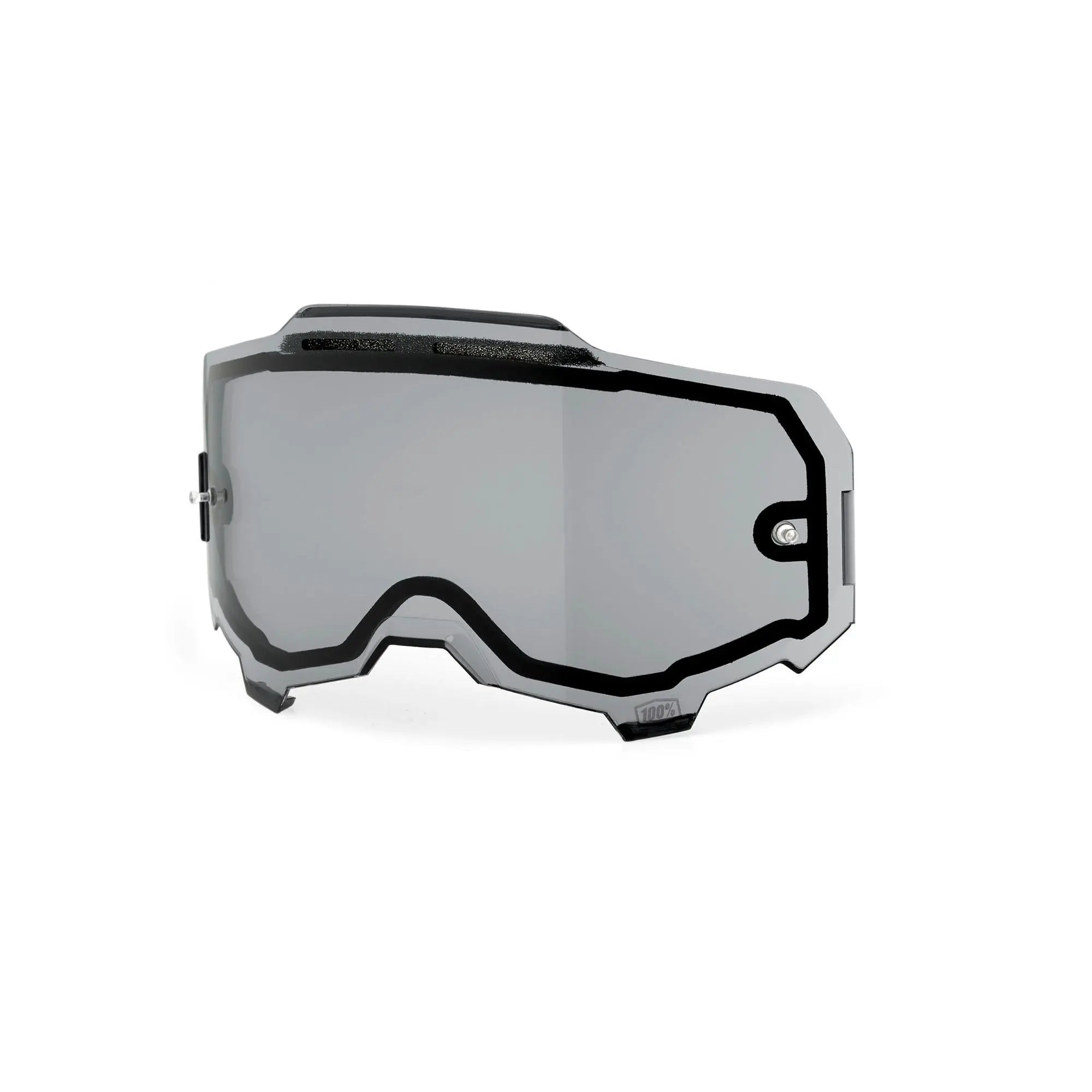 100% Armega Vented Dual Pane Lens Smoke - FREE UK Shipping, FREE 365 Day Returns | Moto Central