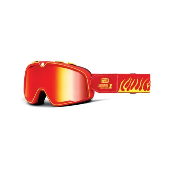 100% Barstow Goggle Death Spray / Mirror Red Lens - FREE UK Shipping, FREE 365 Day Returns | Moto Central