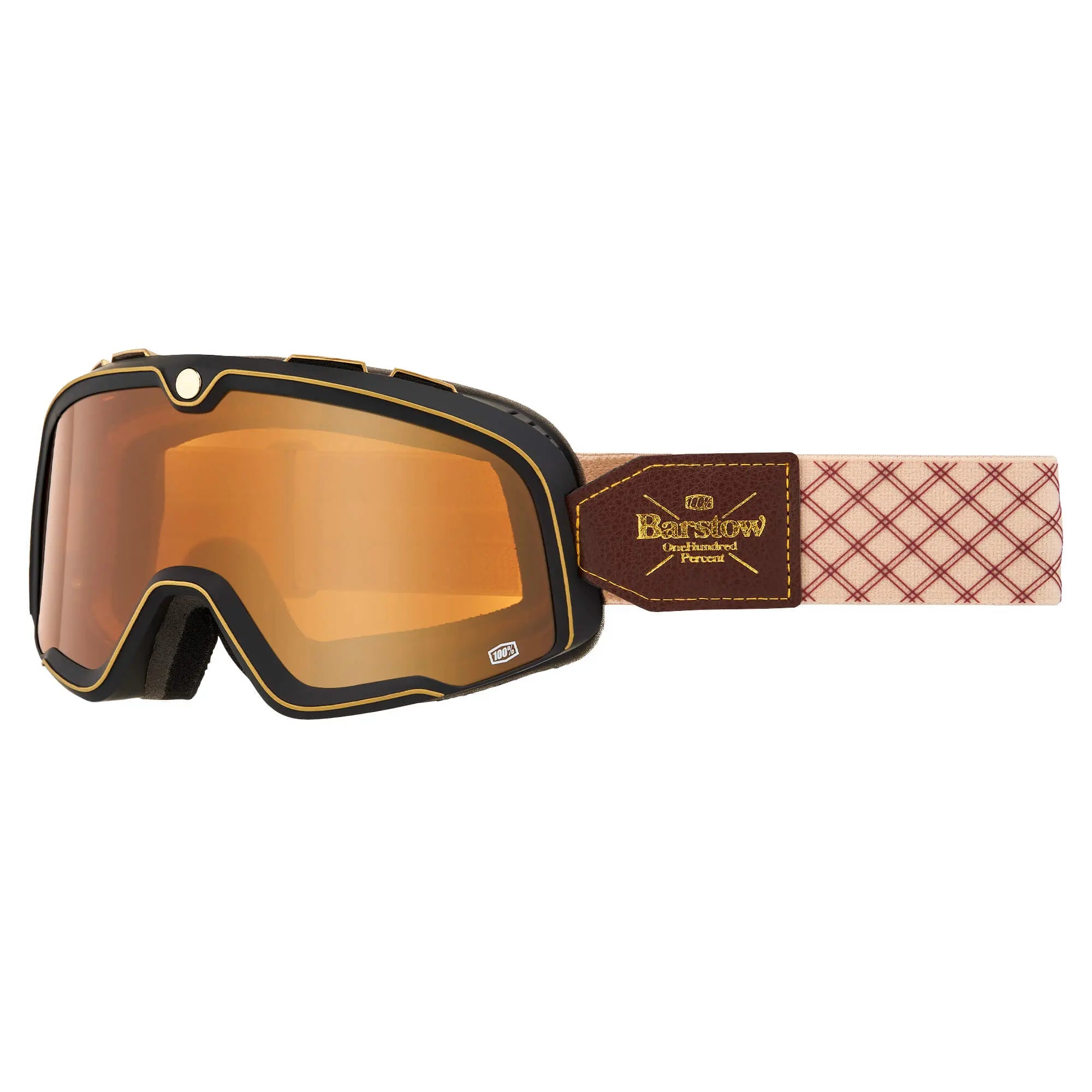 100% Barstow Goggle Solice / Persimmon Lens - FREE UK Shipping, FREE 365 Day Returns | Moto Central