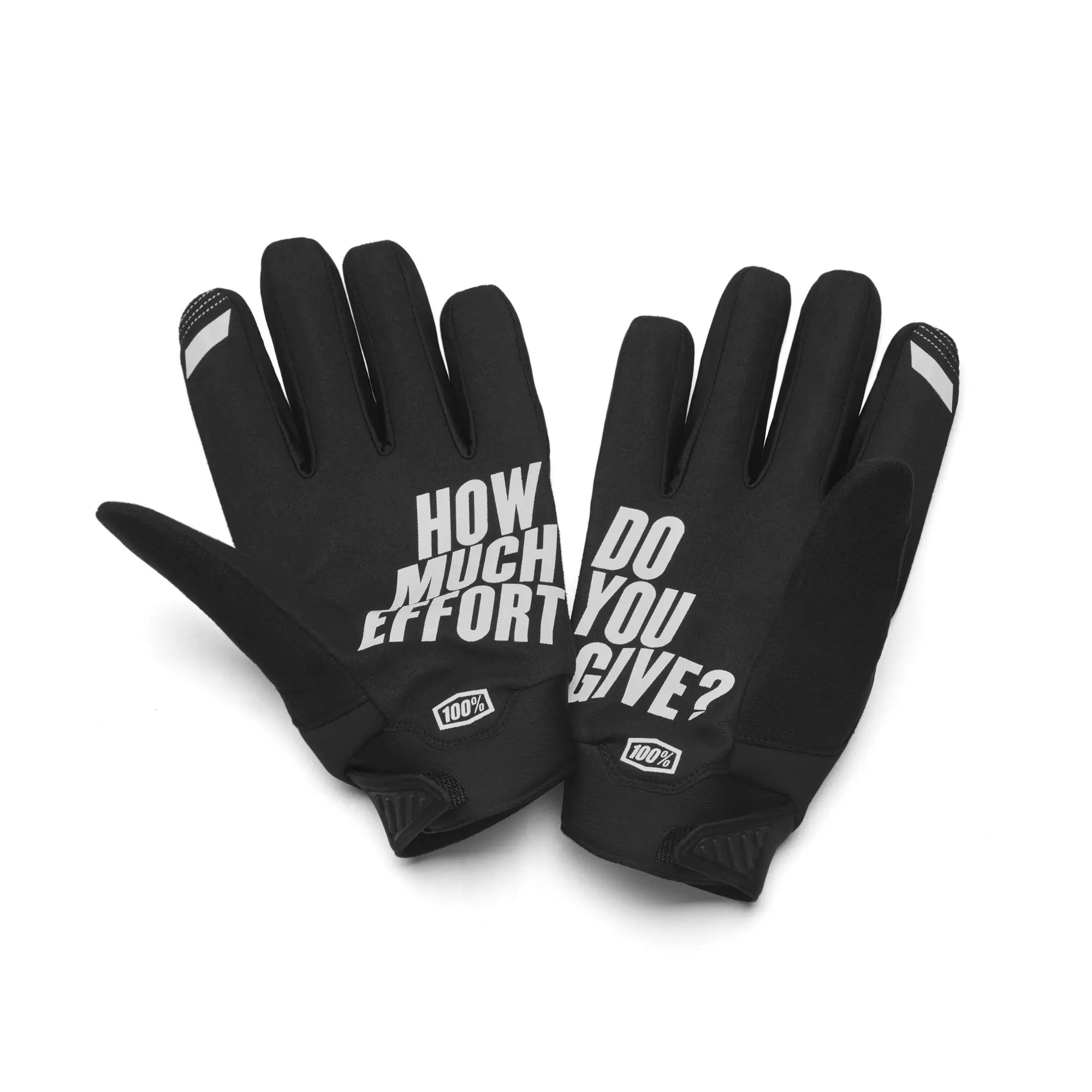 100% Brisker Cold Weather Gloves Black / Grey - FREE UK Shipping, FREE 365 Day Returns | Moto Central