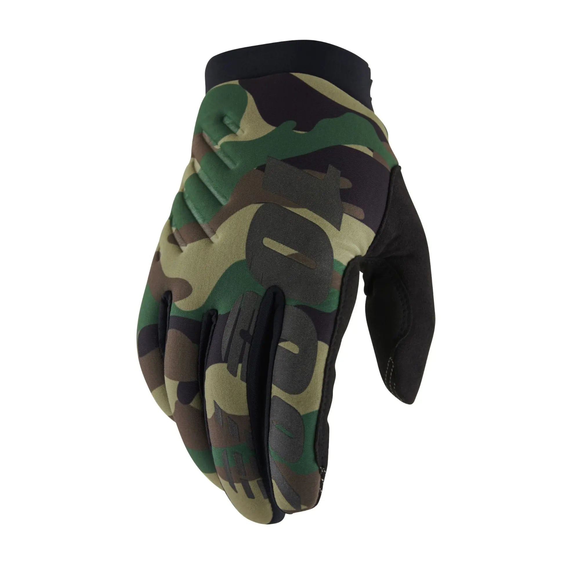 100% Brisker Cold Weather Gloves Camo / Black - FREE UK Shipping, FREE 365 Day Returns | Moto Central