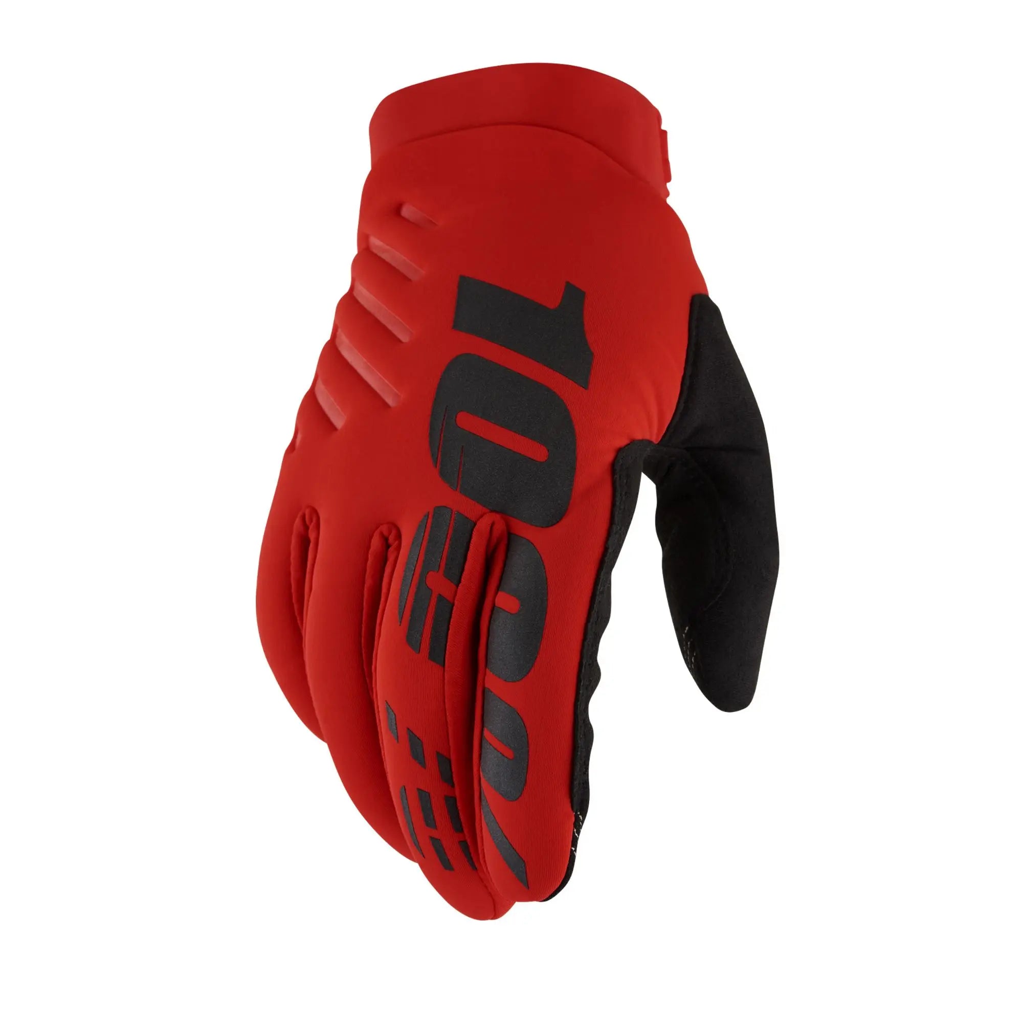 100% Brisker Cold Weather Gloves Red - FREE UK Shipping, FREE 365 Day Returns | Moto Central