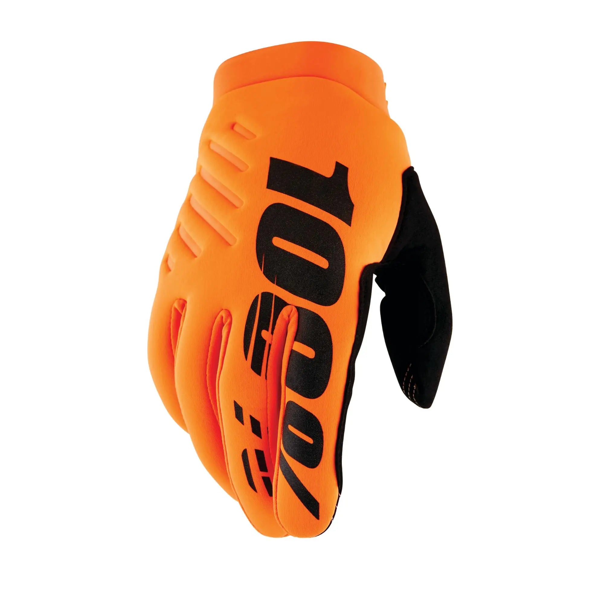 100% Brisker Cold Weather Youth Gloves Fluo Orange - FREE UK Shipping, FREE 365 Day Returns | Moto Central