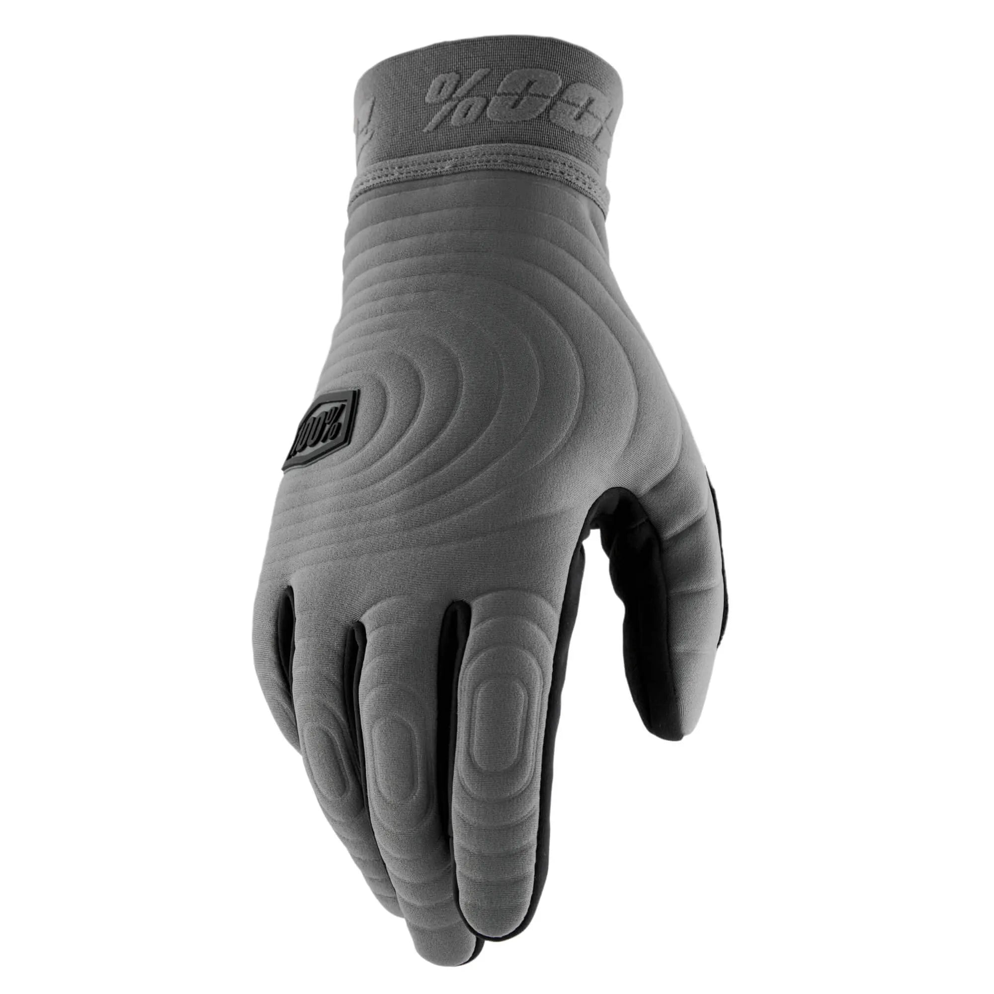 100% Brisker Xtreme Gloves Charcoal - FREE UK Shipping, FREE 365 Day Returns | Moto Central