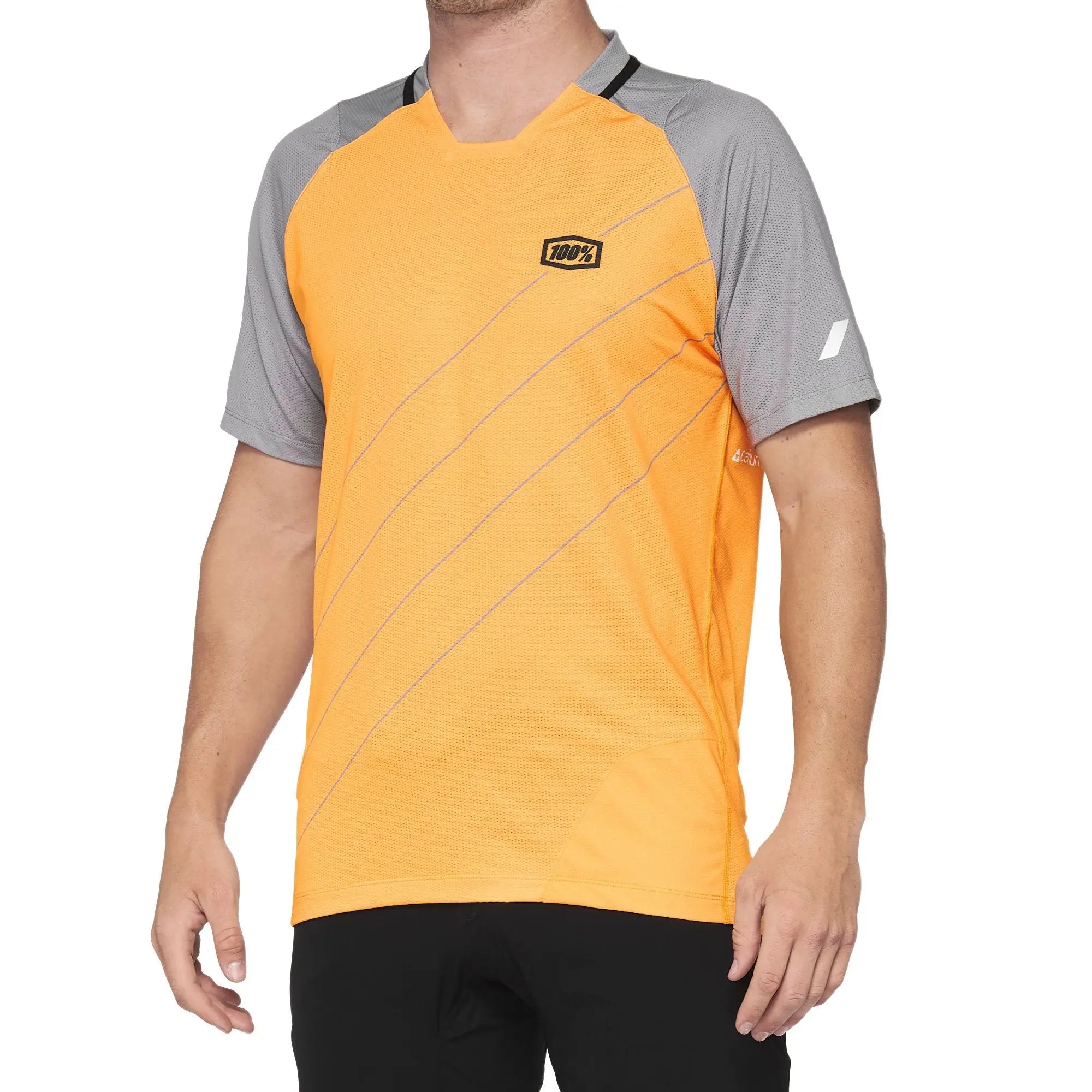 100% Celium Jersey Grey / Orange - FREE UK Shipping, FREE 365 Day Returns | Moto Central