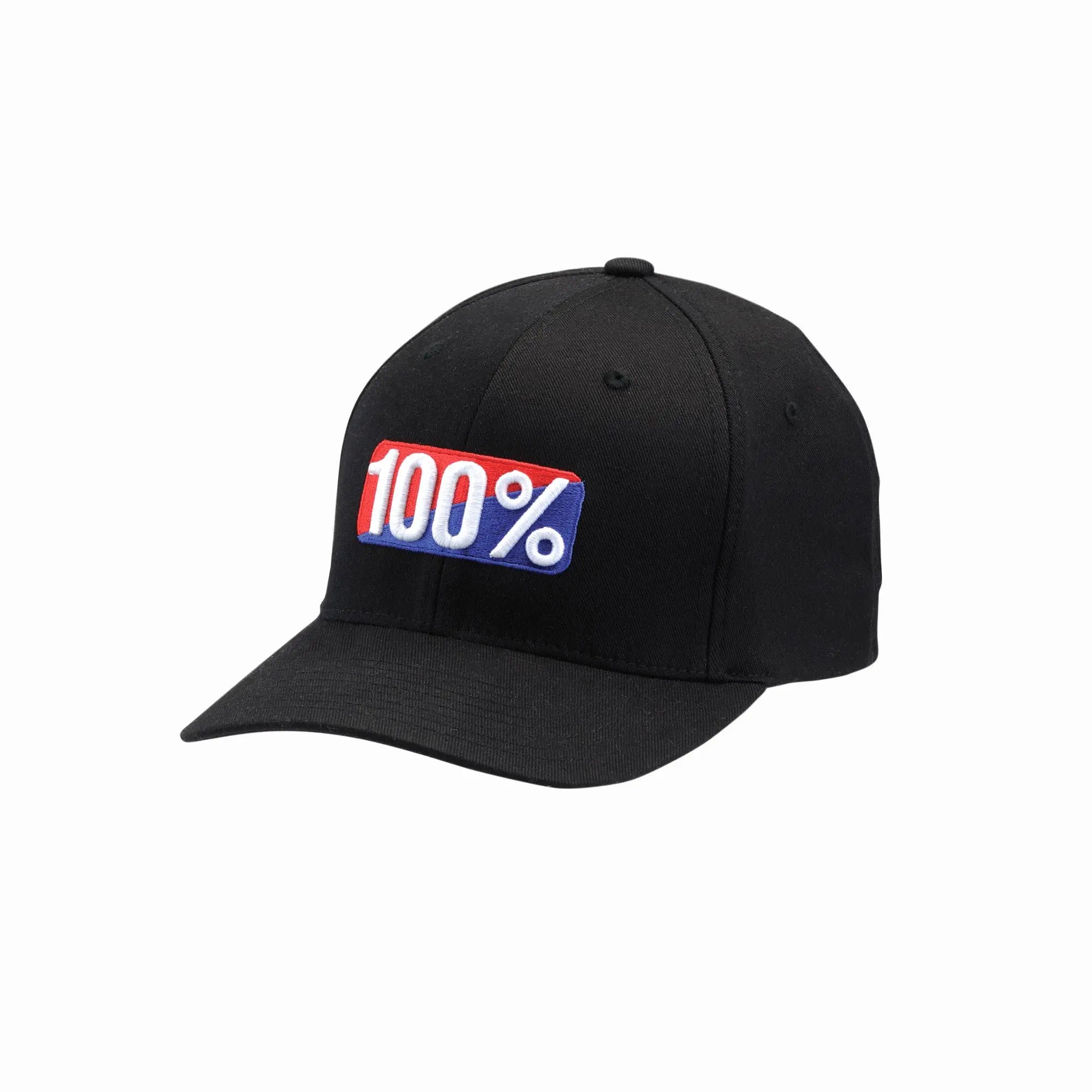 100% Classic Flexfit Hat Black - FREE UK Shipping, FREE 365 Day Returns | Moto Central