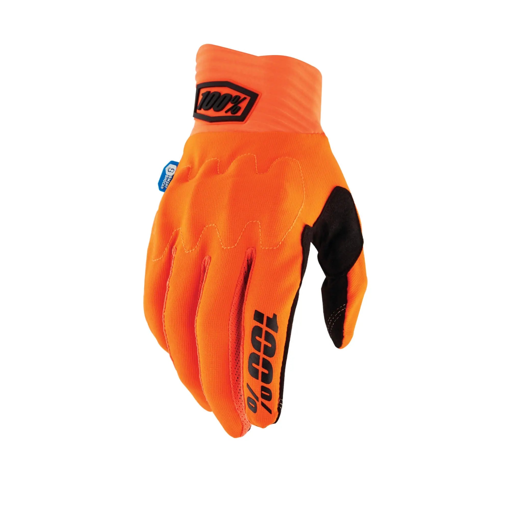 100% Cognito Smart Shock Gloves Fluo Orange - FREE UK Shipping, FREE 365 Day Returns | Moto Central