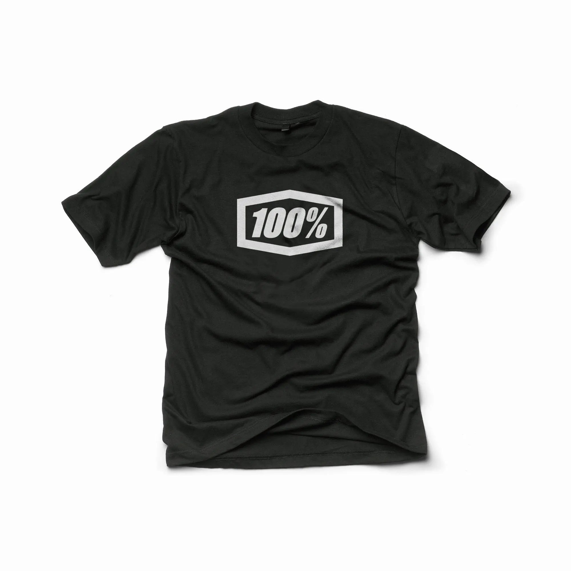 100% Essential T-Shirt Black - FREE UK Shipping, FREE 365 Day Returns | Moto Central