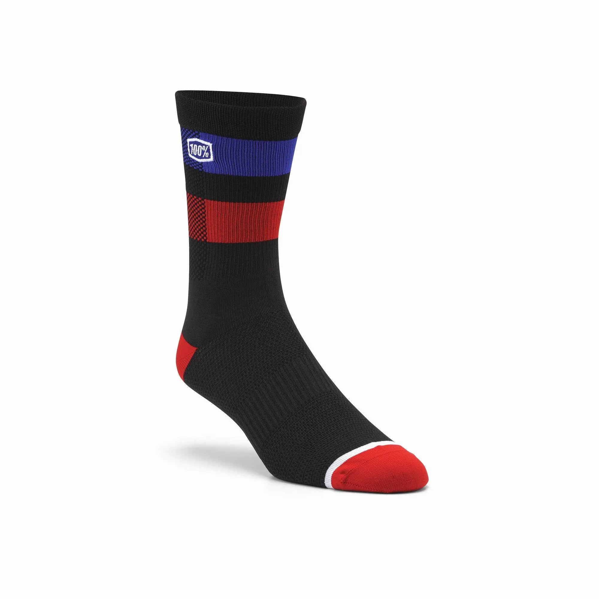 100% Flow Performance Socks Black - FREE UK Shipping, FREE 365 Day Returns | Moto Central