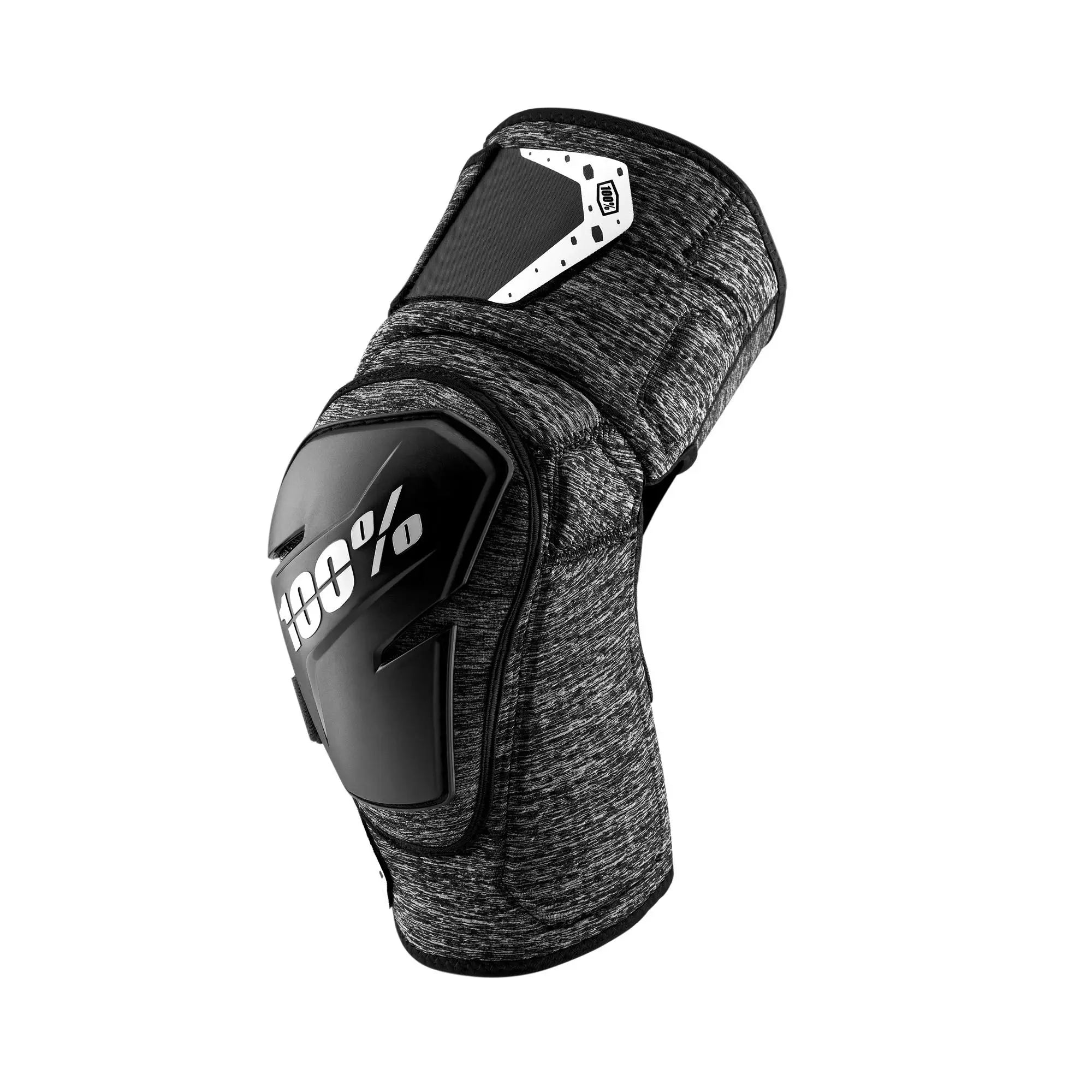 100% Fortis Knee Guards Grey Heather / Black - FREE UK Shipping, FREE 365 Day Returns | Moto Central