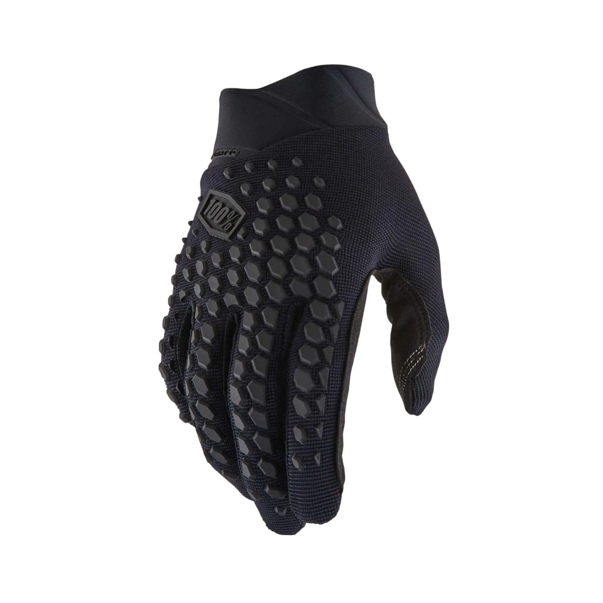 100% Geomatic Gloves Charcoal / Black - FREE UK Shipping, FREE 365 Day Returns | Moto Central