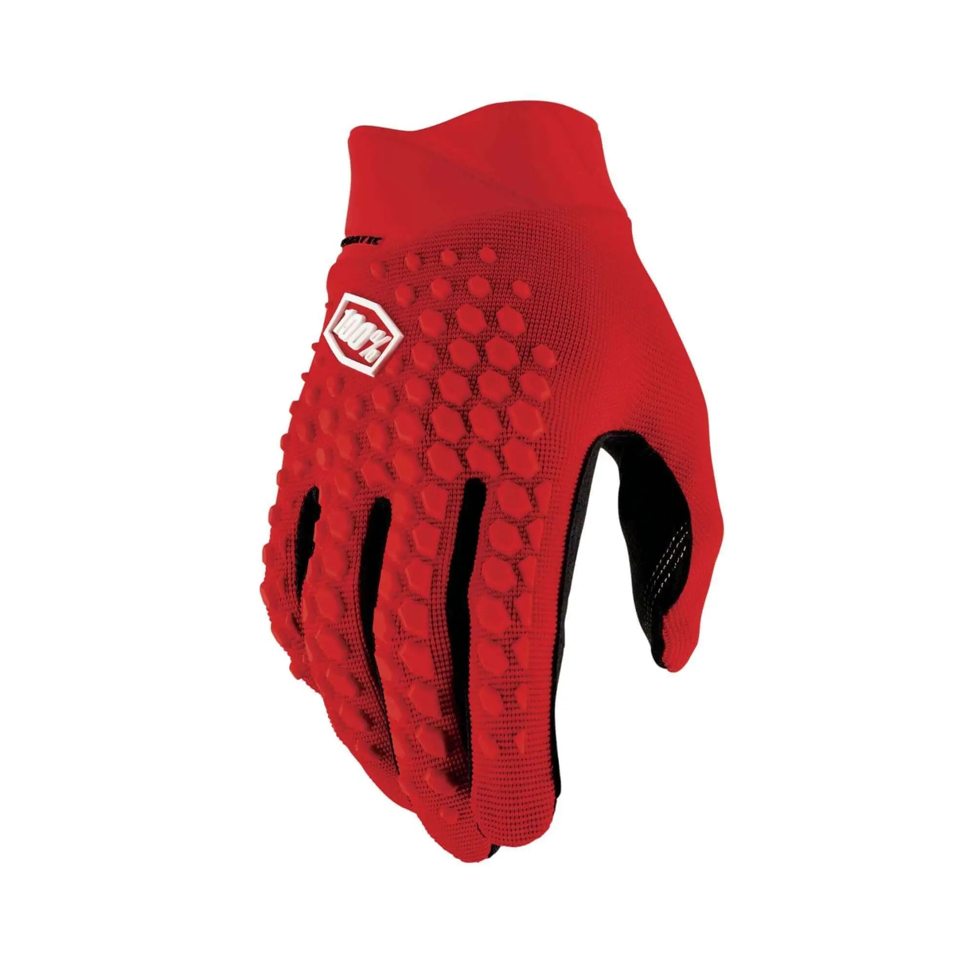 100% Geomatic Gloves Red - FREE UK Shipping, FREE 365 Day Returns | Moto Central