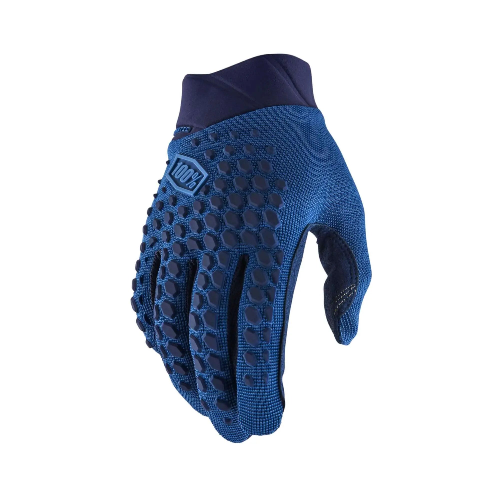 100% Geomatic Gloves Slate / Blue - FREE UK Shipping, FREE 365 Day Returns | Moto Central