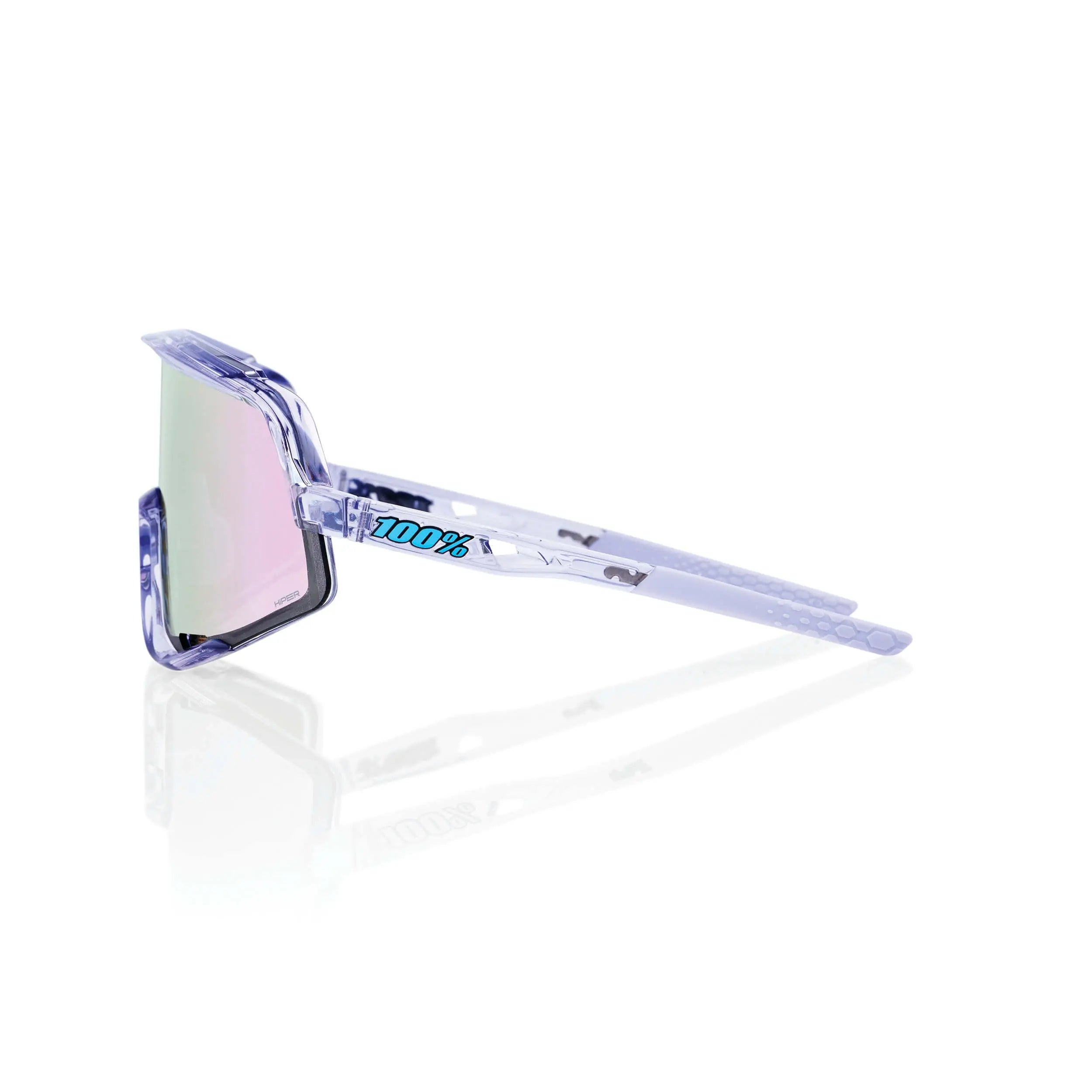 100% Glendale Glasses Polished Translucent Lavender / HiPER Lavender Mirror - FREE UK Shipping, FREE 365 Day Returns | Moto Central