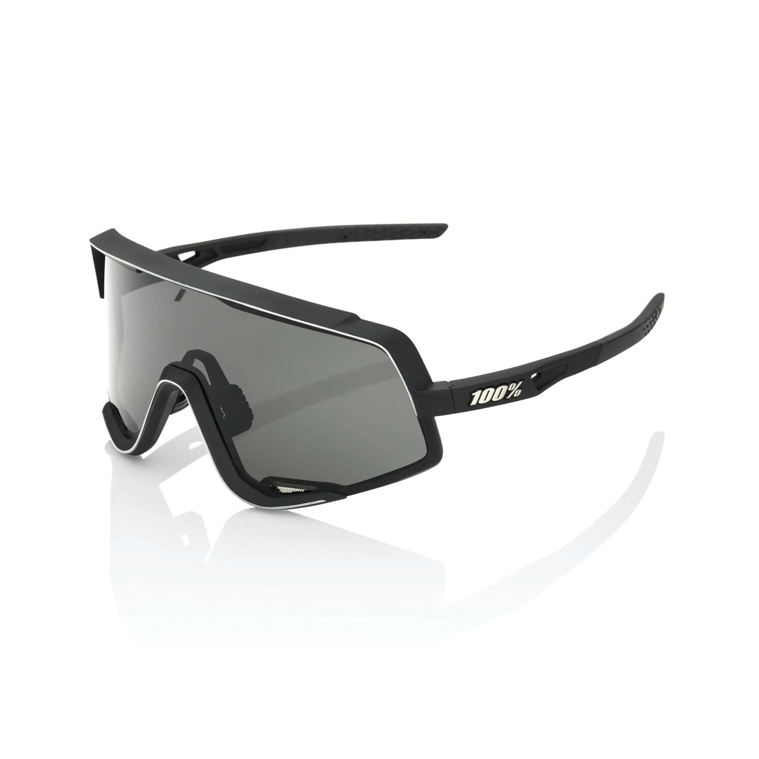 100% Glendale Glasses Soft Tact Black / Smoke Lens - FREE UK Shipping, FREE 365 Day Returns | Moto Central