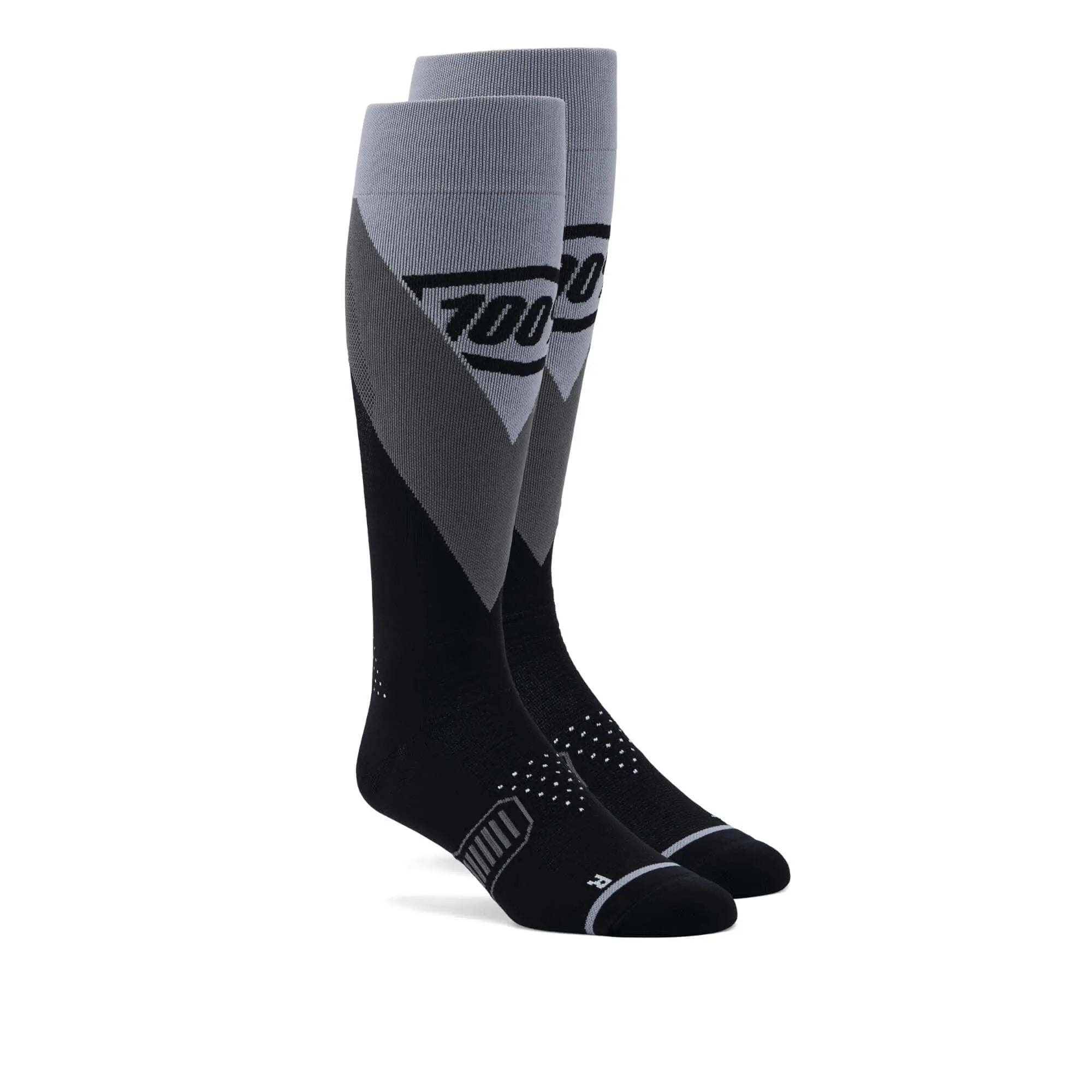 100% HI Side Thin MX Socks Black - FREE UK Shipping, FREE 365 Day Returns | Moto Central