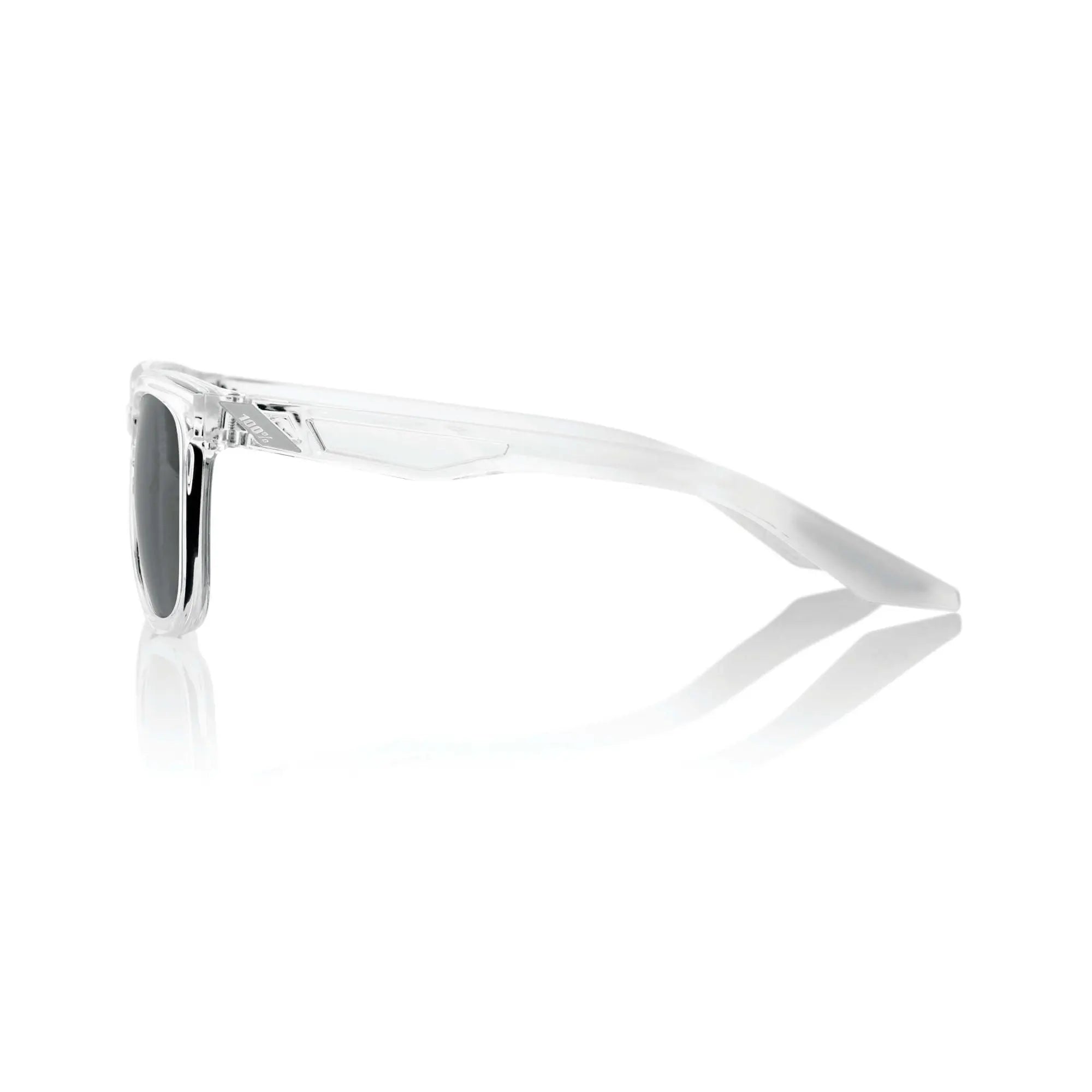 100% Hudson Glasses Polished Crystal Haze / Black Mirror Lens - FREE UK Shipping, FREE 365 Day Returns | Moto Central