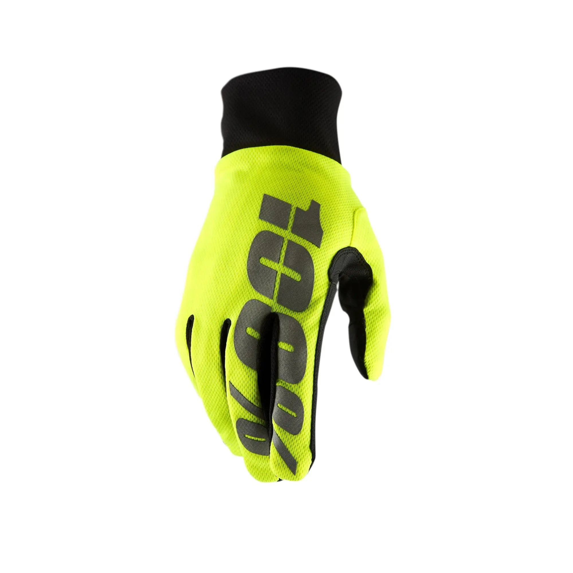 100% Hydromatic Waterproof Gloves Neon Yellow - FREE UK Shipping, FREE 365 Day Returns | Moto Central