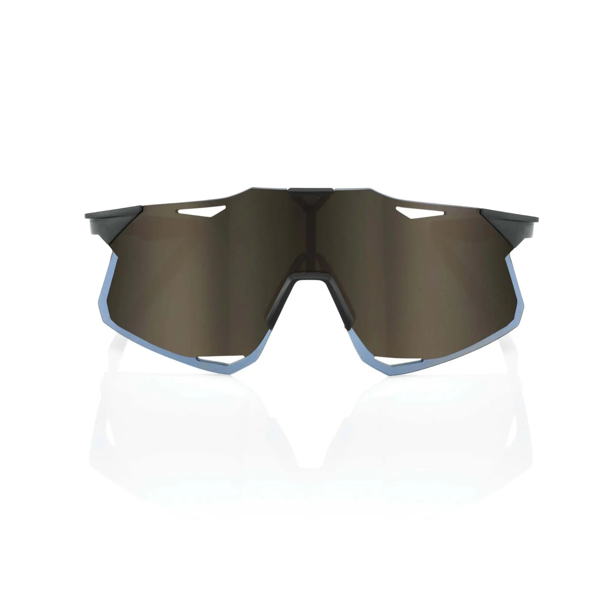 100% Hypercraft Glasses Matt Black / Soft Gold Mirror Lens - FREE UK Shipping, FREE 365 Day Returns | Moto Central