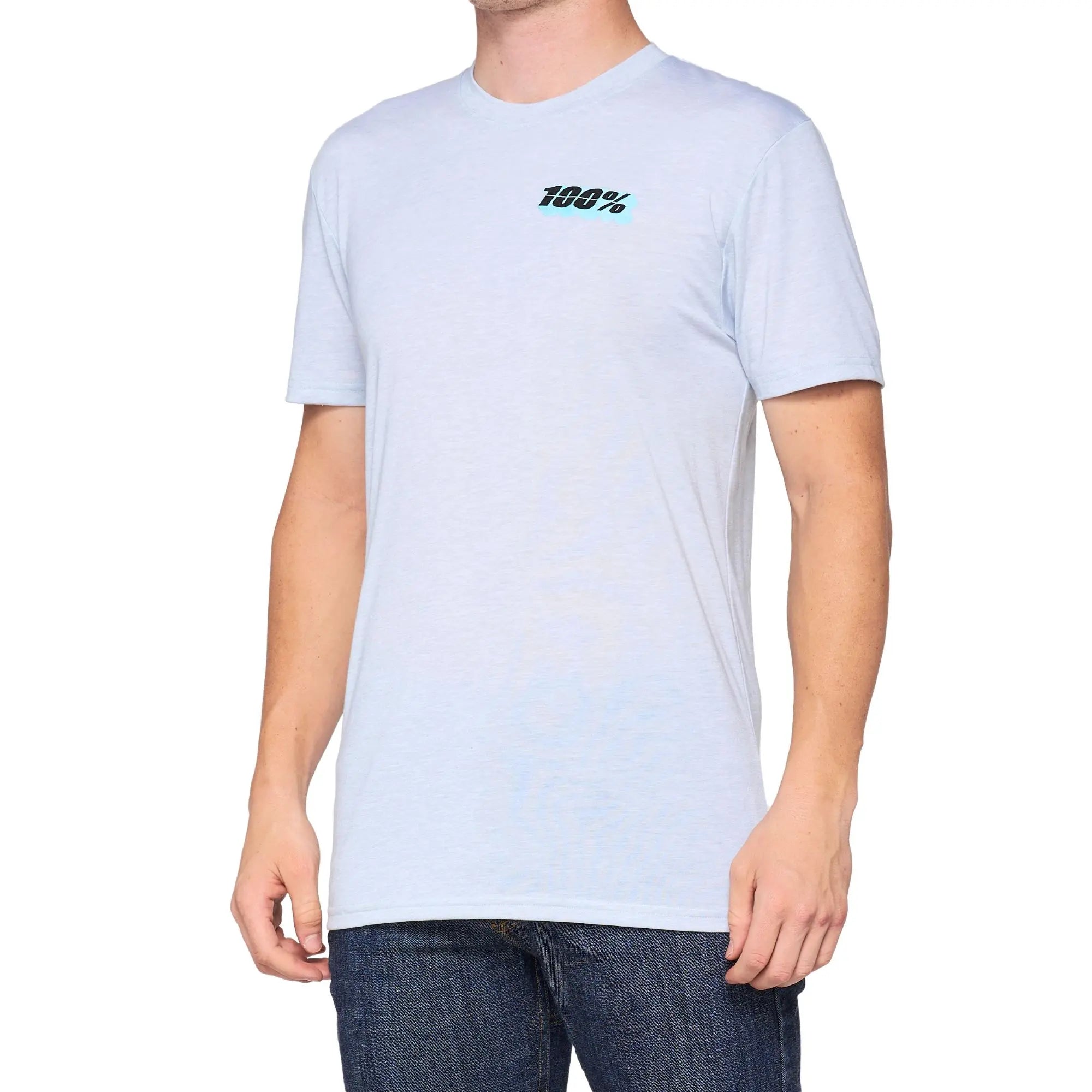 100% Jari Tech T-Shirt Light Grey - FREE UK Shipping, FREE 365 Day Returns | Moto Central