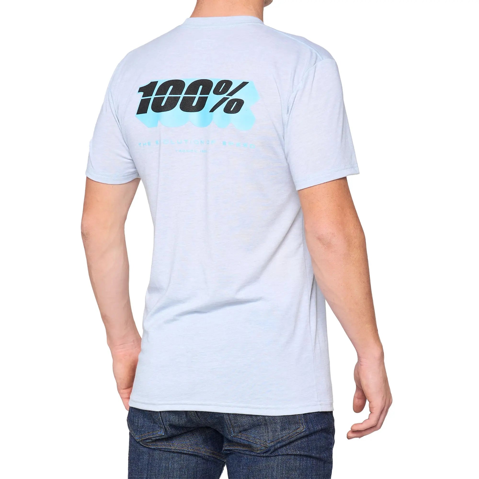 100% Jari Tech T-Shirt Light Grey - FREE UK Shipping, FREE 365 Day Returns | Moto Central