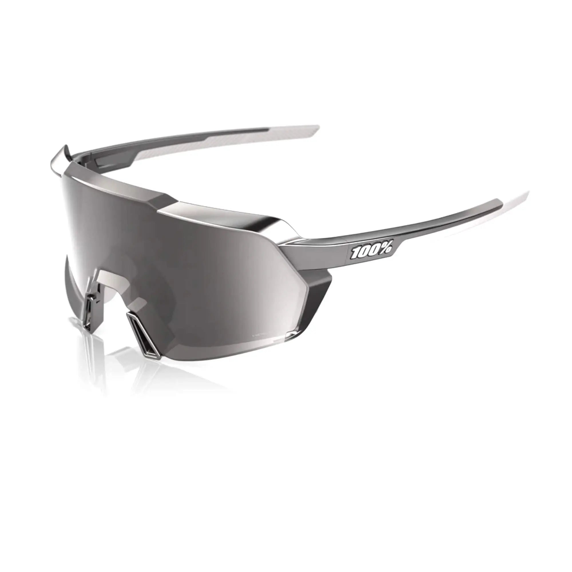 100% Korbin Glasses Gloss Black Chrome/HiPER Silver Mirror Lens - FREE UK Shipping, FREE 365 Day Returns | Moto Central