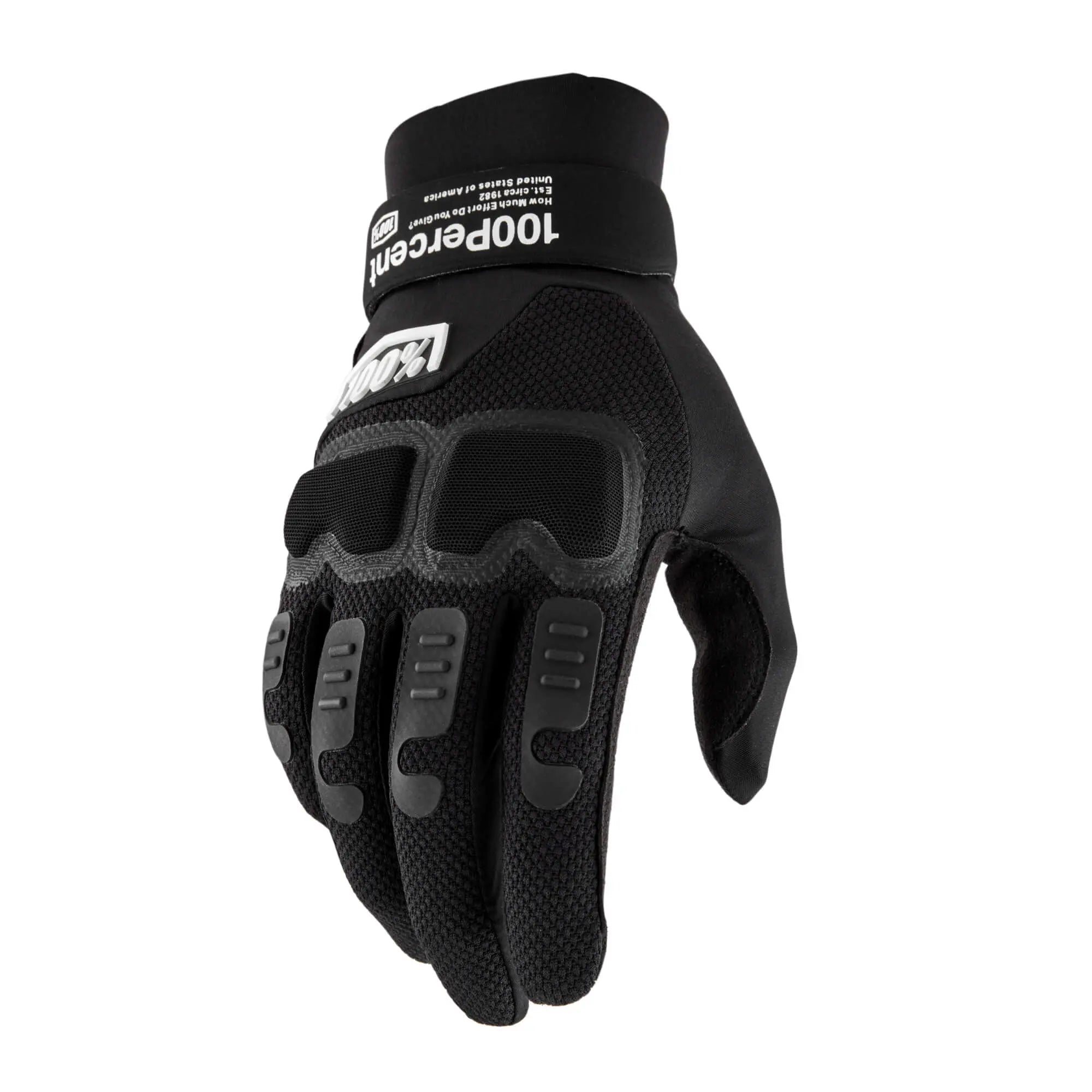 100% Langdale Gloves Black - FREE UK Shipping, FREE 365 Day Returns | Moto Central