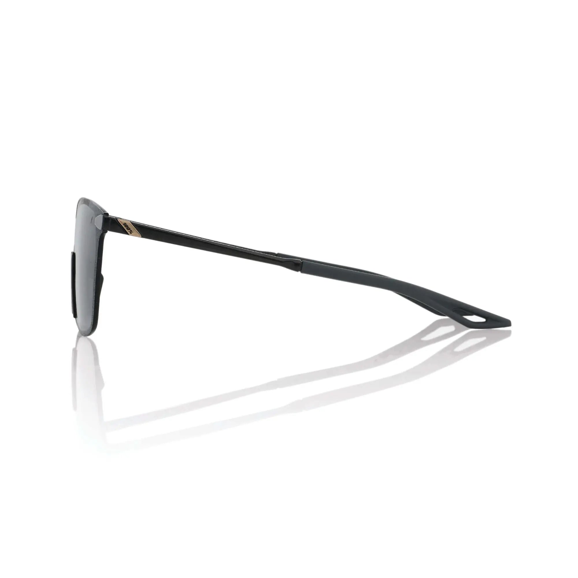 100% Legere Square Glasses Polished Black / Smoke Lens - FREE UK Shipping, FREE 365 Day Returns | Moto Central