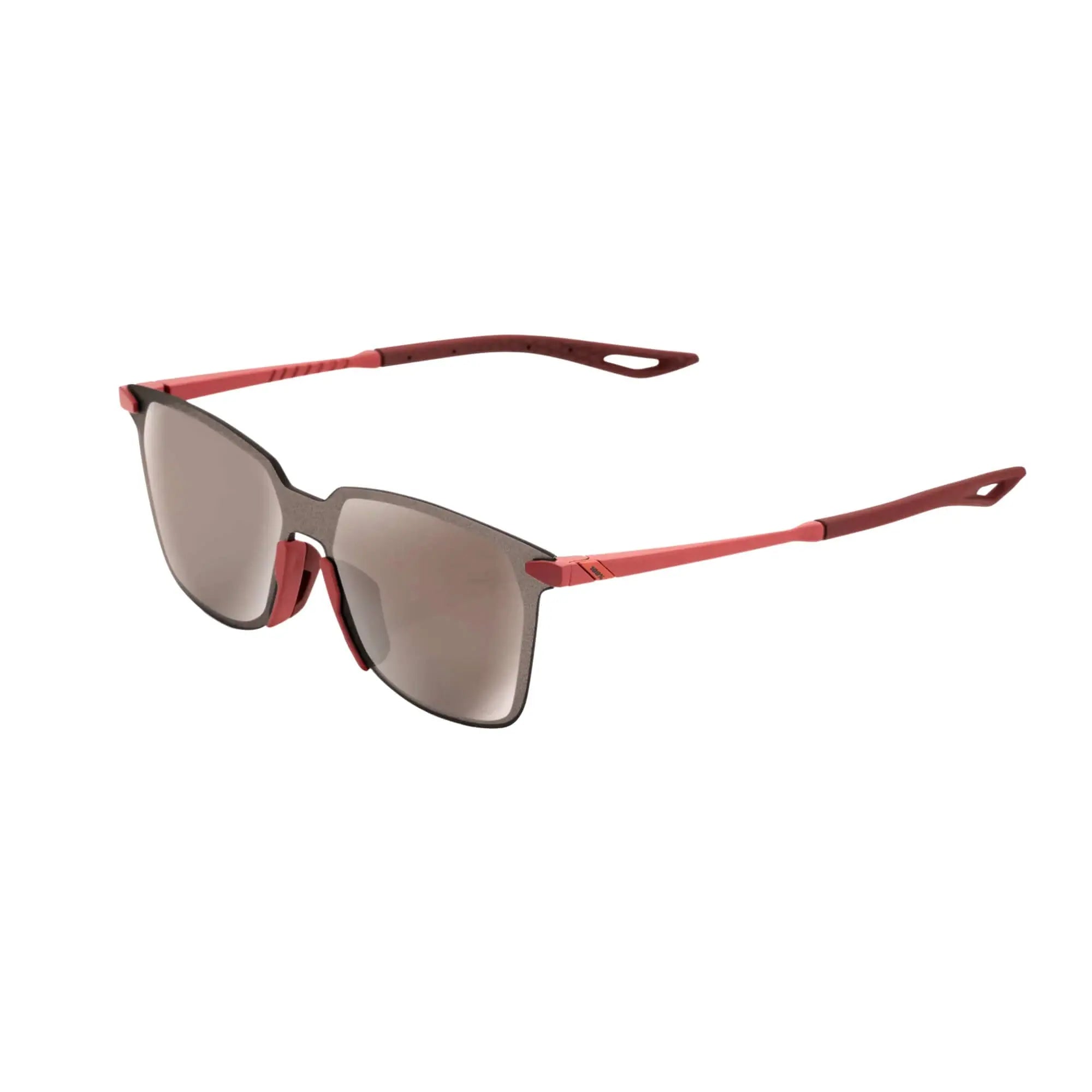 100% Legere Square Glasses Soft Tact Crimson / HiPER Silver Mirror Lens - FREE UK Shipping, FREE 365 Day Returns | Moto Central