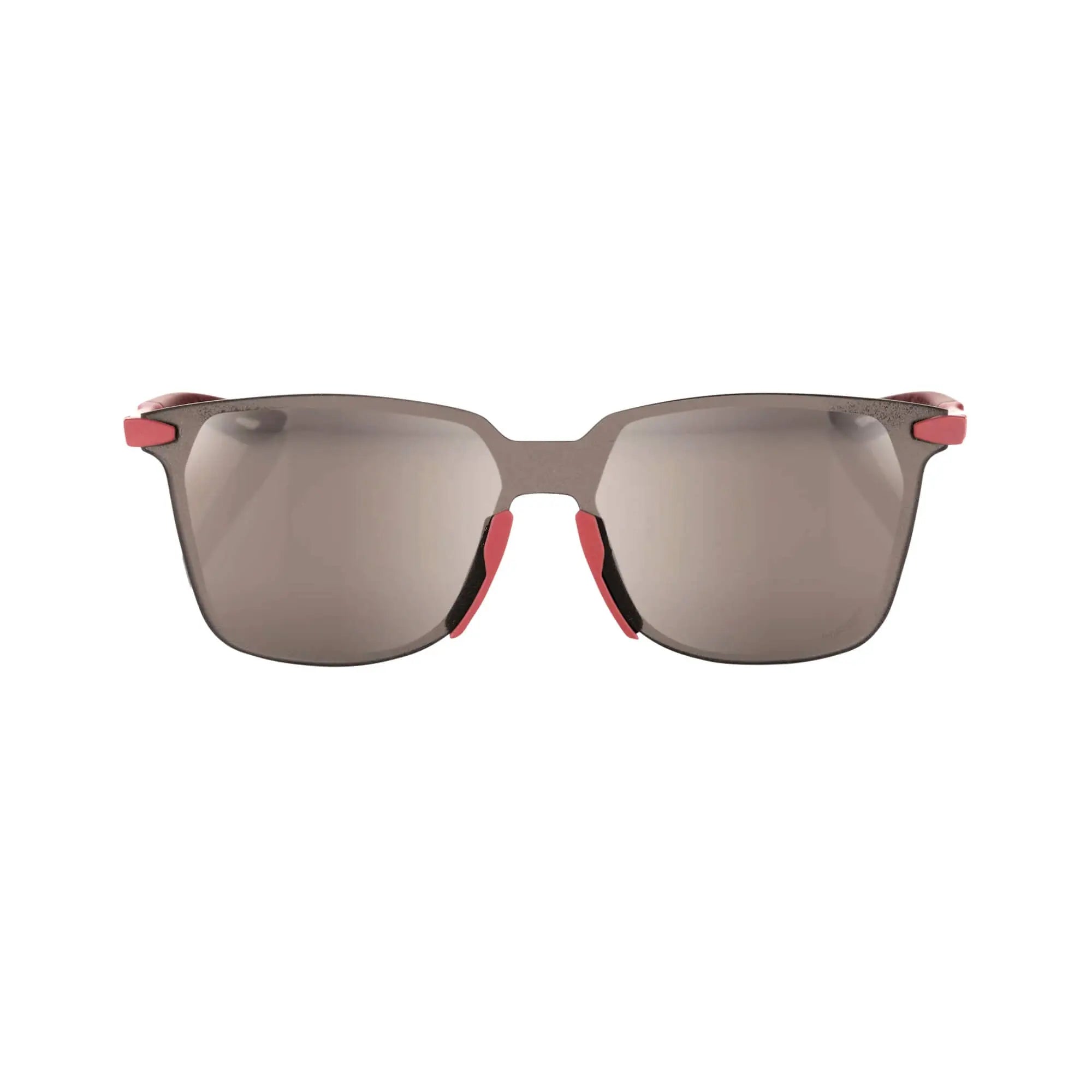 100% Legere Square Glasses Soft Tact Crimson / HiPER Silver Mirror Lens - FREE UK Shipping, FREE 365 Day Returns | Moto Central