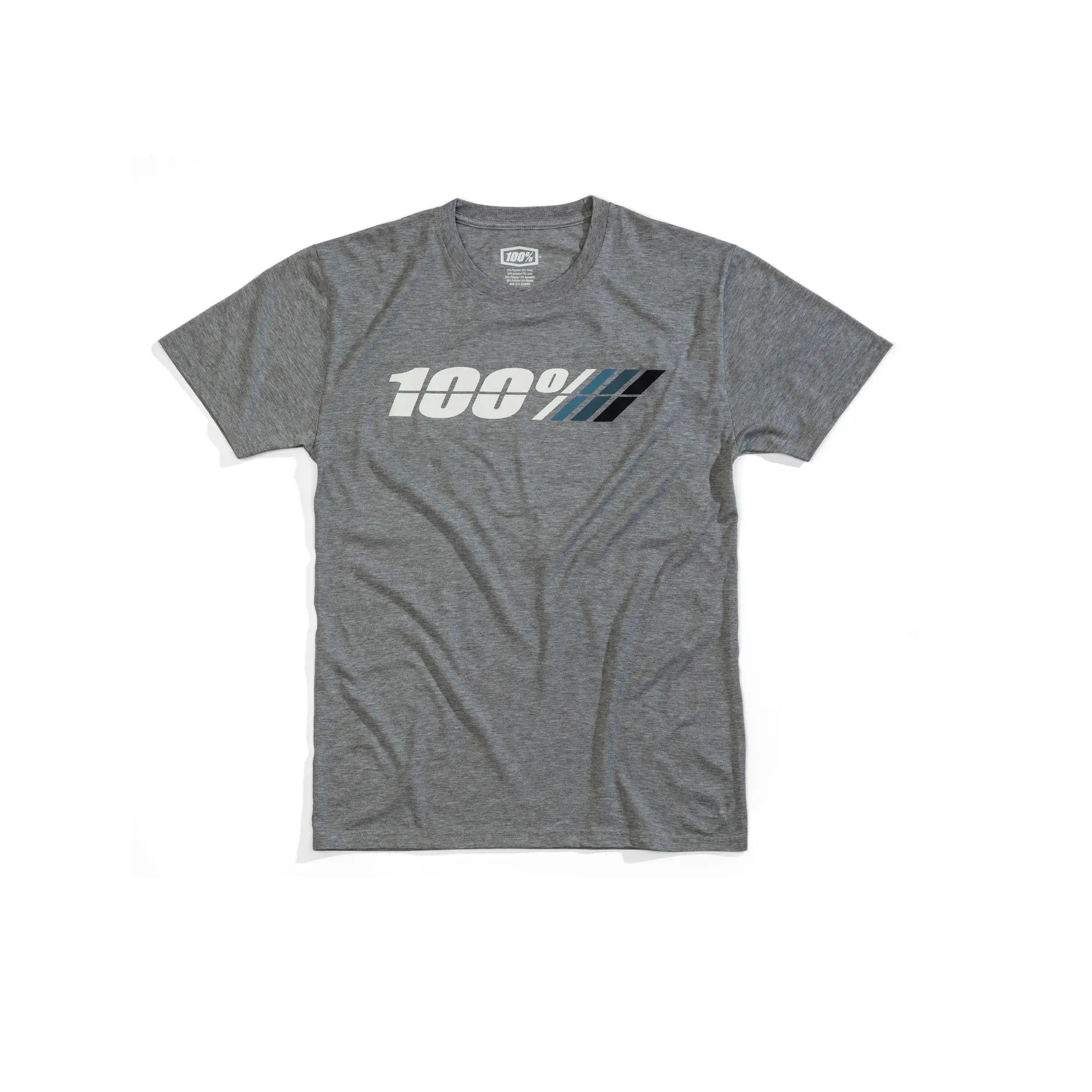 100% Motorrad Tech Tee Grey Heather - FREE UK Shipping, FREE 365 Day Returns | Moto Central