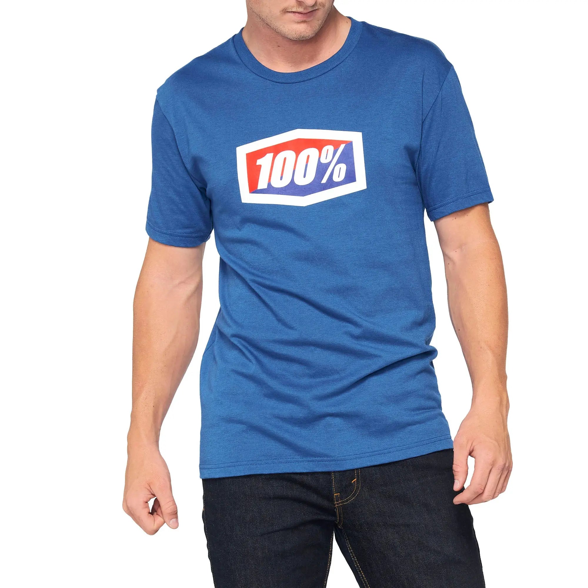 100% Official T-Shirt Blue - FREE UK Shipping, FREE 365 Day Returns | Moto Central